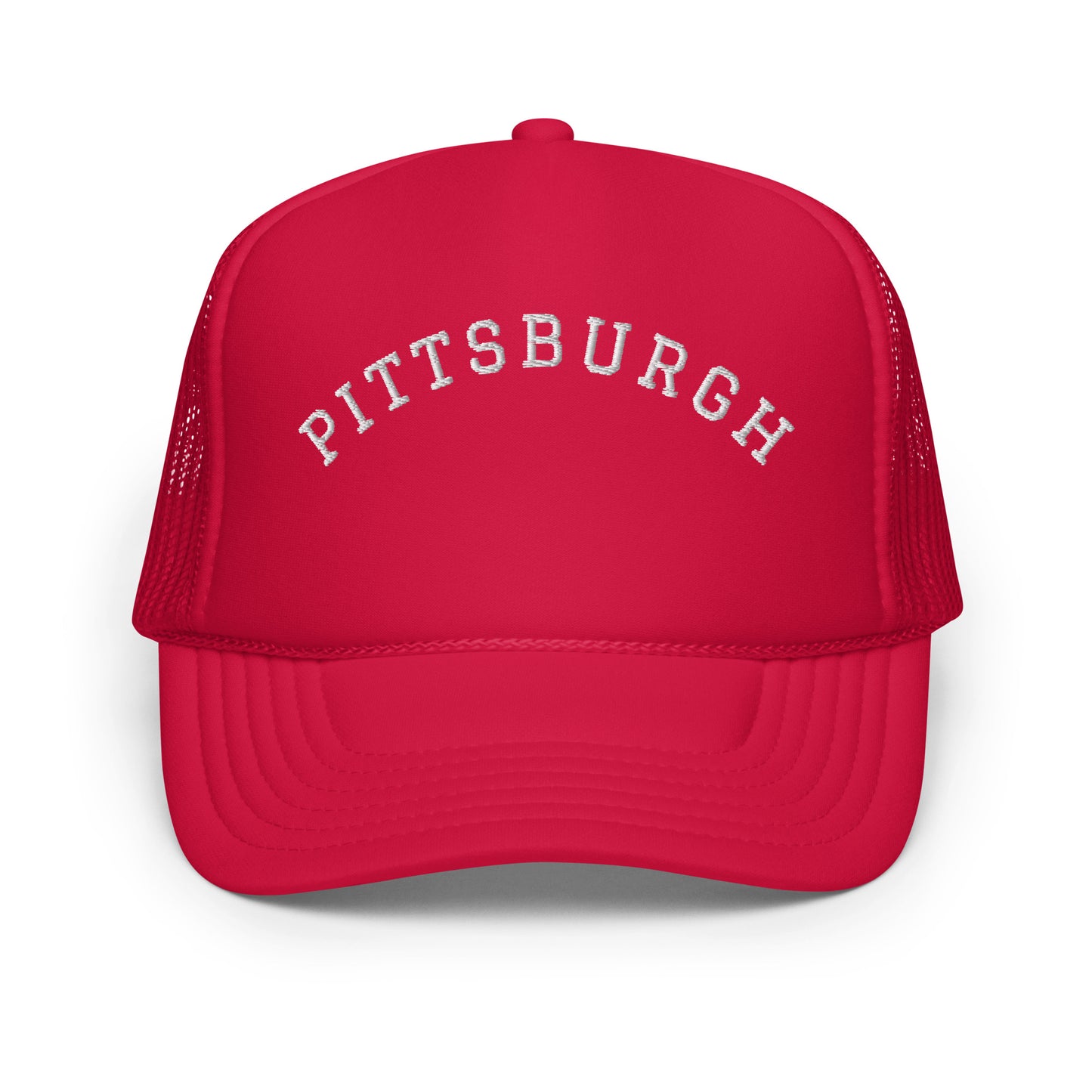 Pittsburgh Arch Foam 5 Panel A-Frame Snapback Trucker Hat