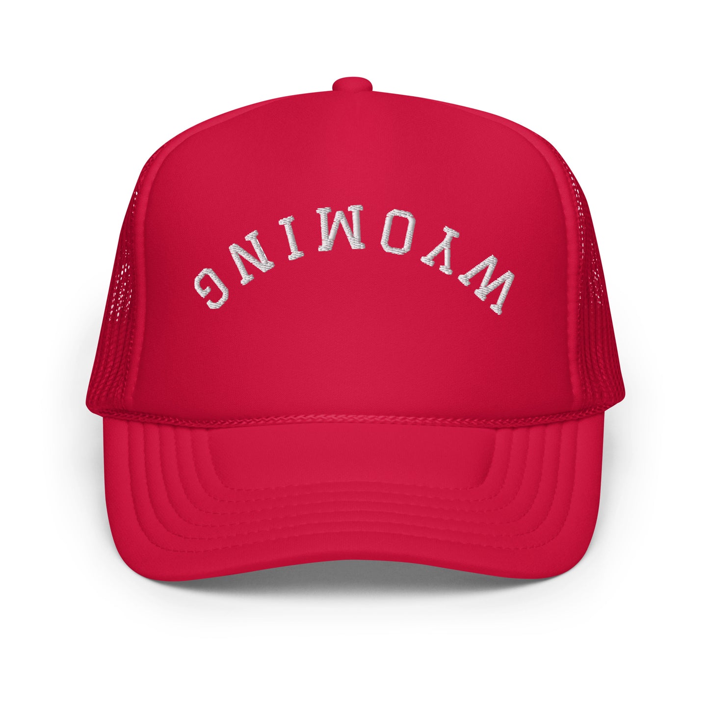 Wyoming Upside Down Arch Foam 5 Panel A-Frame Snapback Trucker Hat