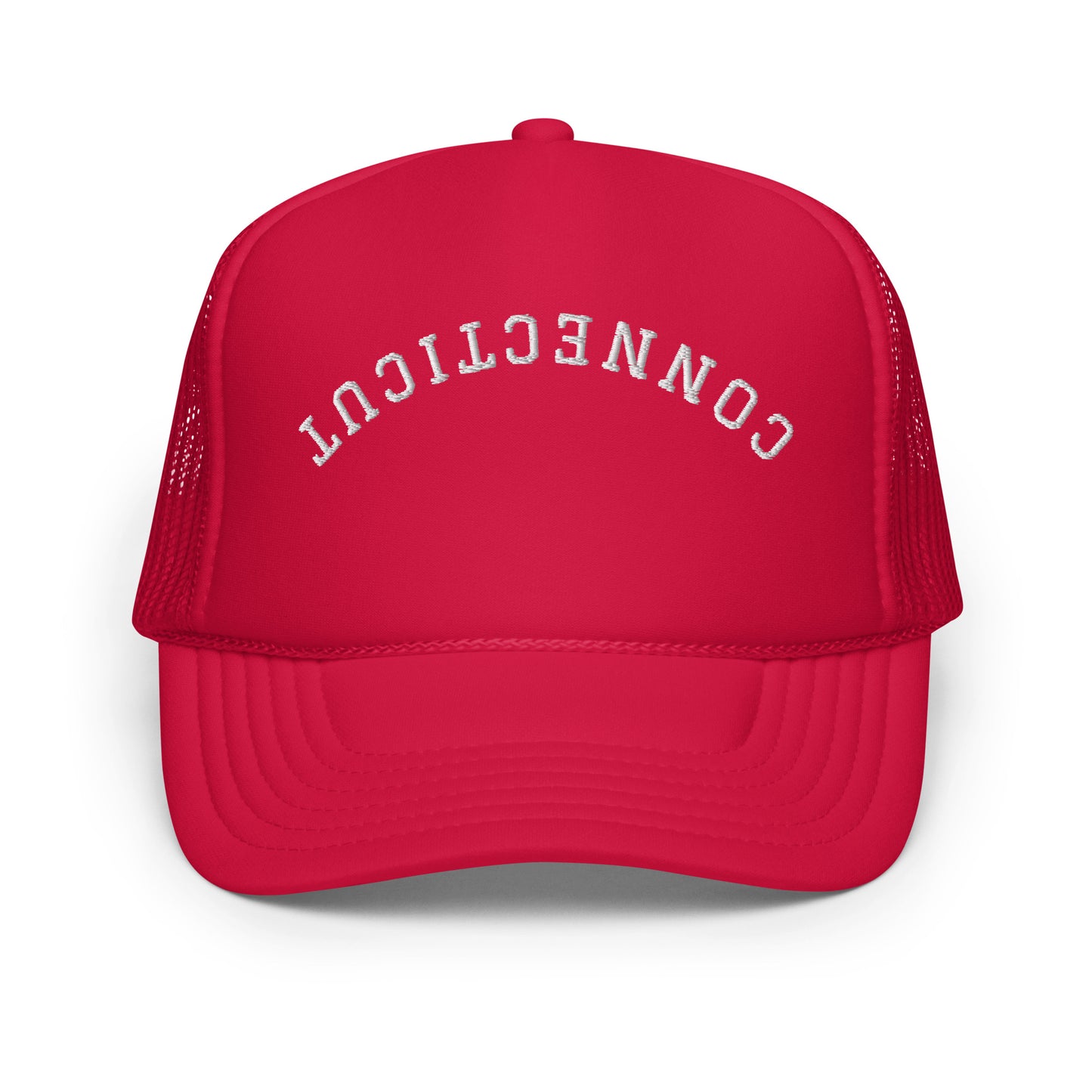 Connecticut Upside Down Arch Foam 5 Panel A-Frame Snapback Trucker Hat