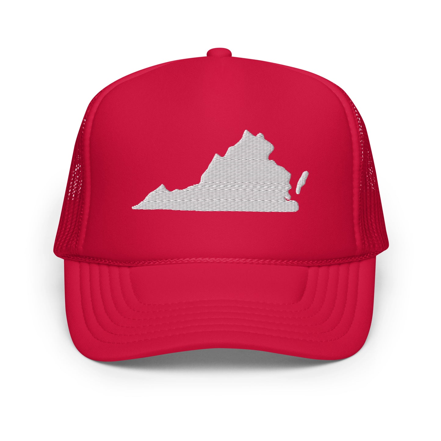 Virginia State Silhouette Foam 5 Panel A-Frame Snapback Trucker Hat