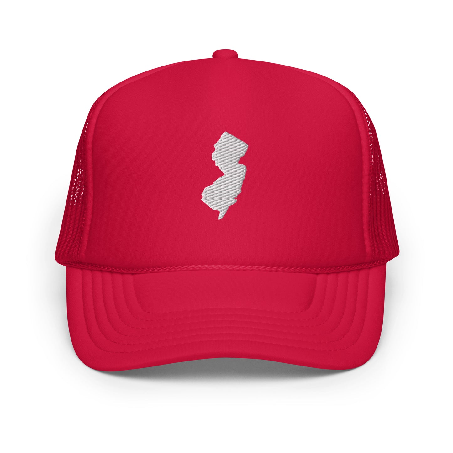 New Jersey State Silhouette Foam 5 Panel A-Frame Snapback Trucker Hat
