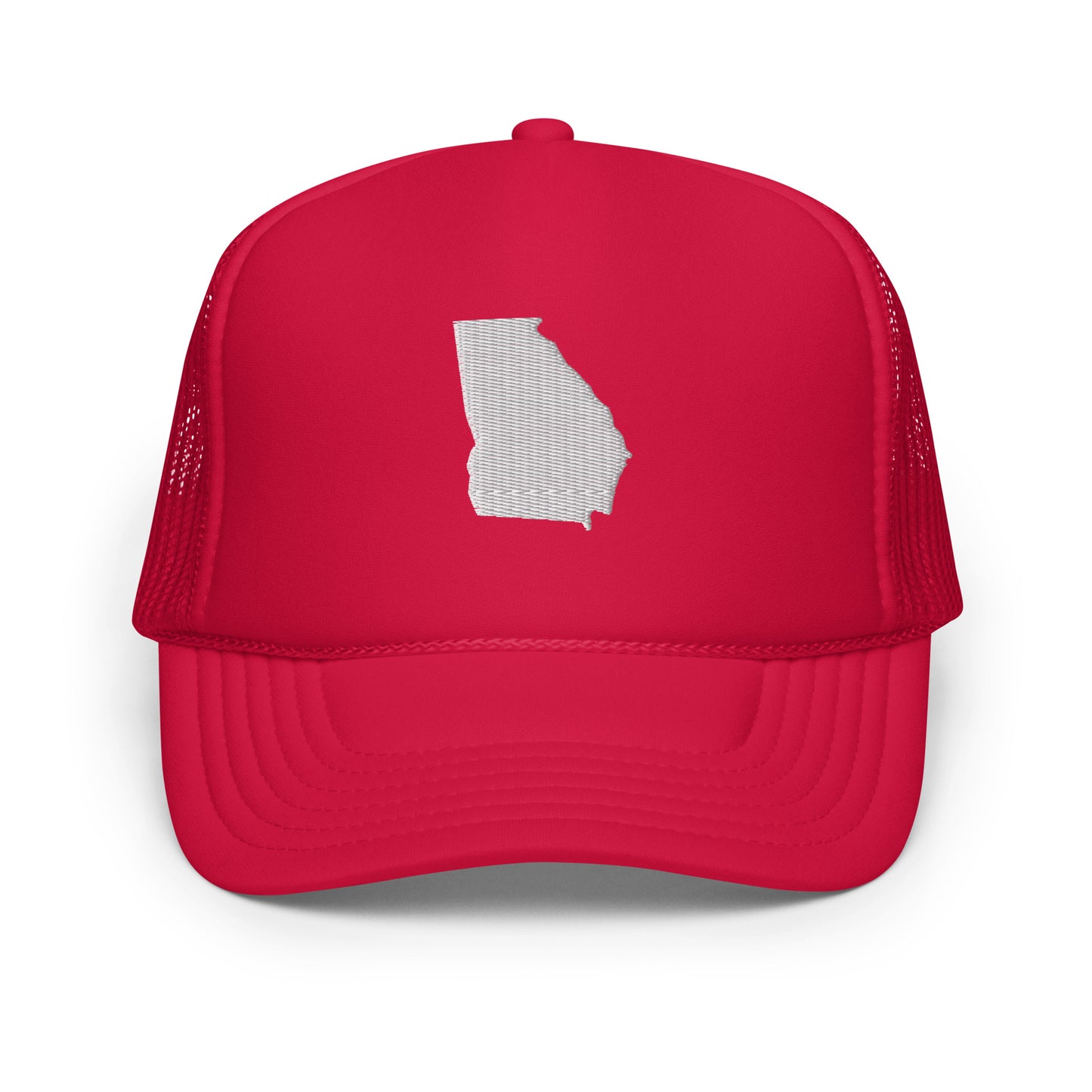 Georgia State Silhouette Foam 5 Panel A-Frame Snapback Trucker Hat
