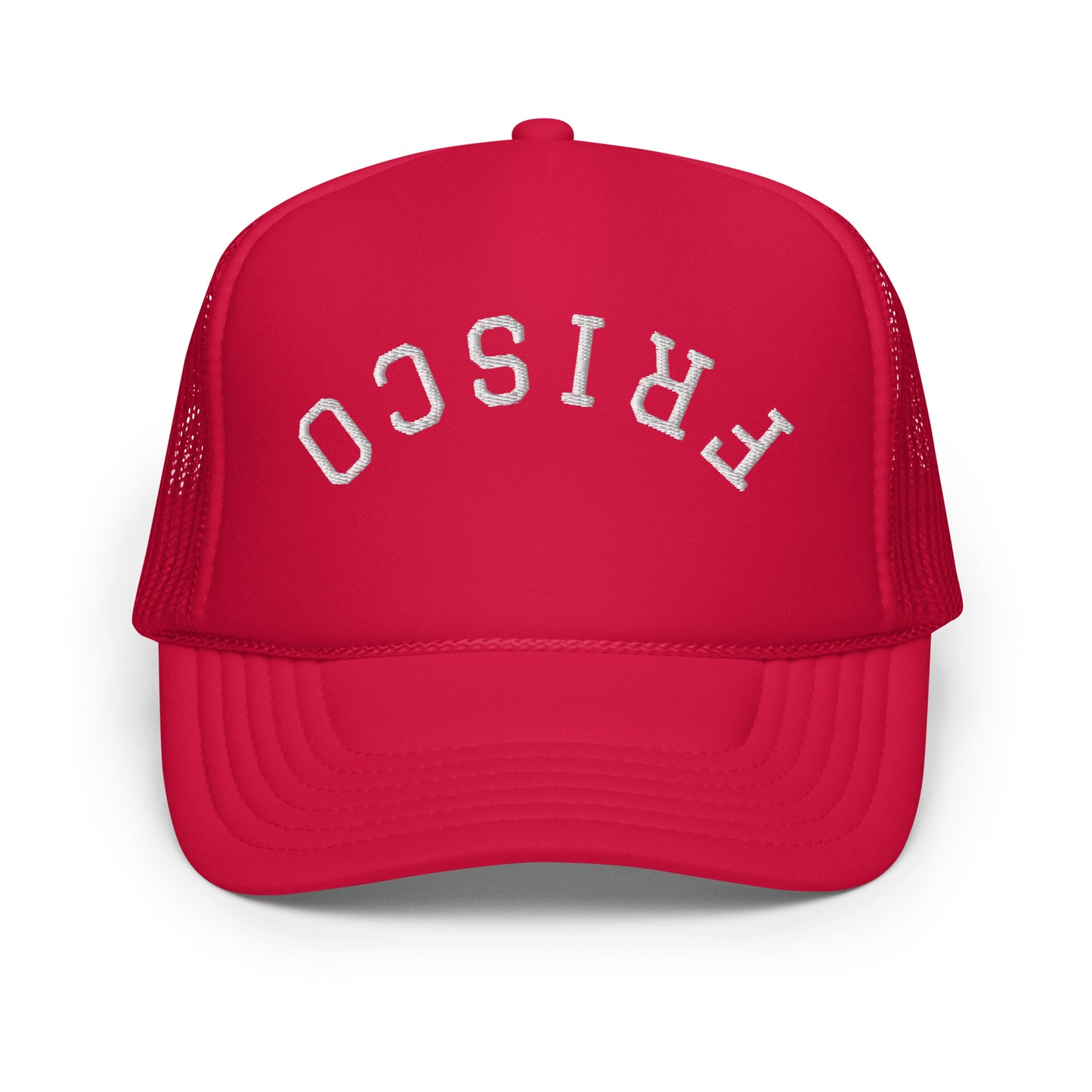 Frisco Upside Down Arch Foam 5 Panel A-Frame Snapback Trucker Hat