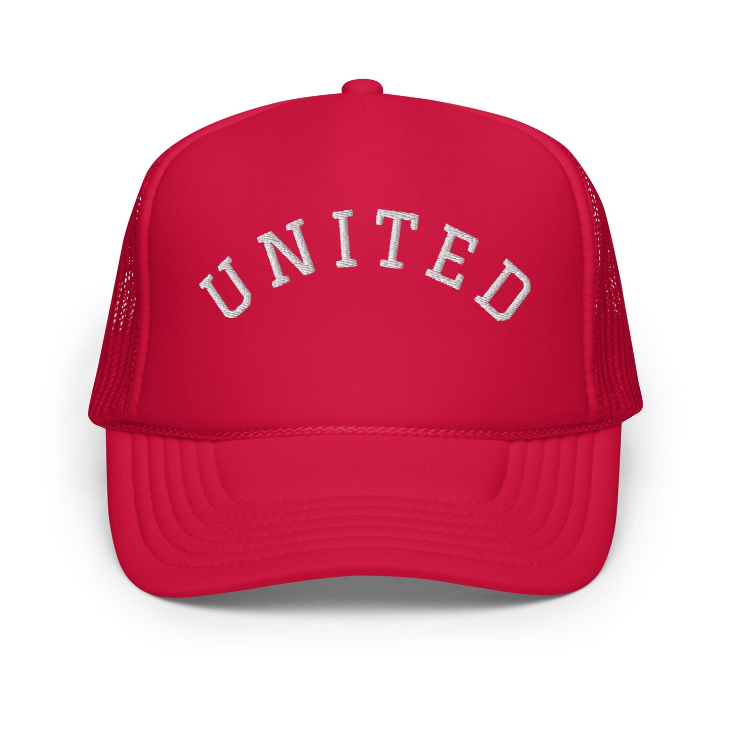 United States USA "United" Arch Foam 5 Panel A-Frame Snapback Trucker Hat