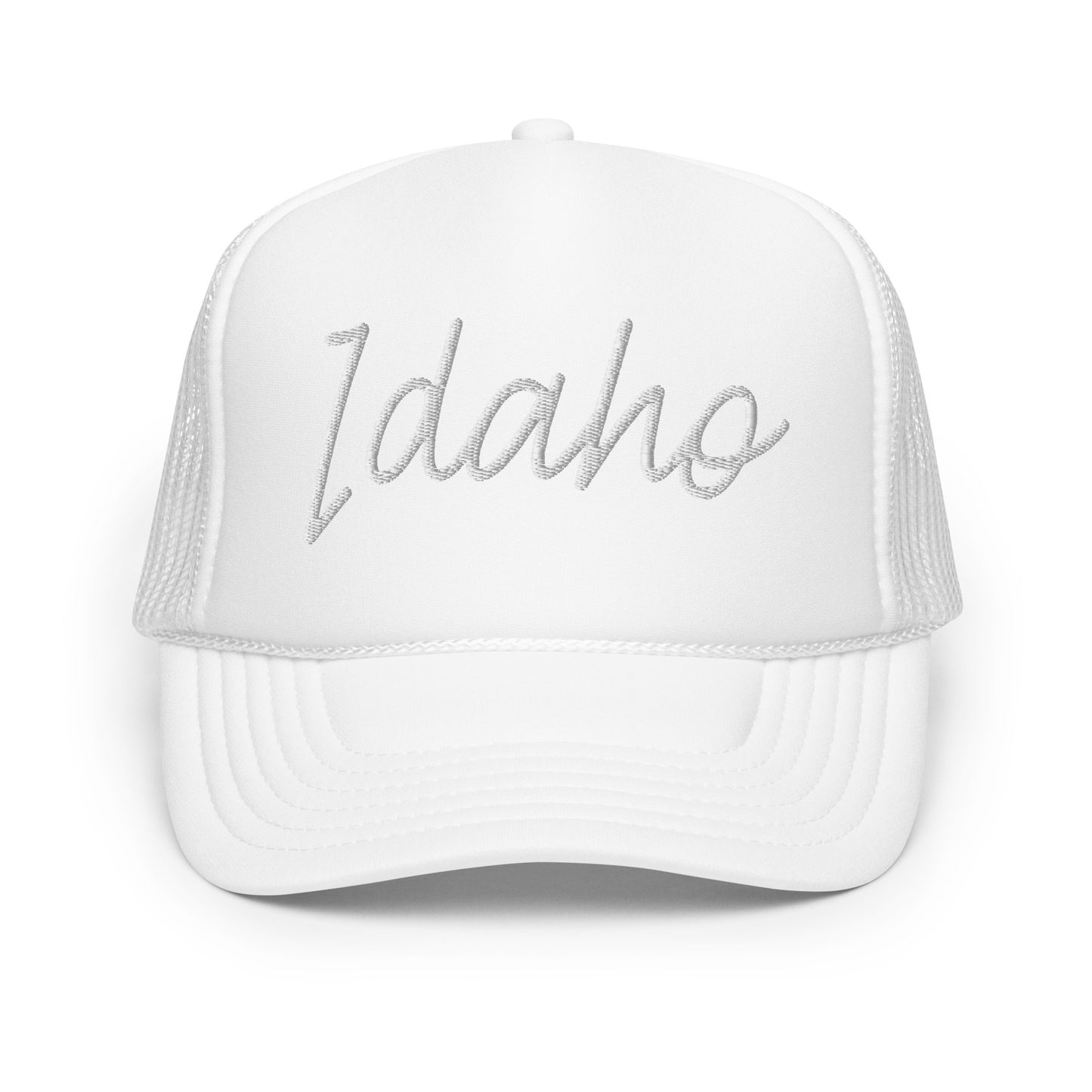 Idaho Retro Script Foam 5 Panel A-Frame Snapback Trucker Hat