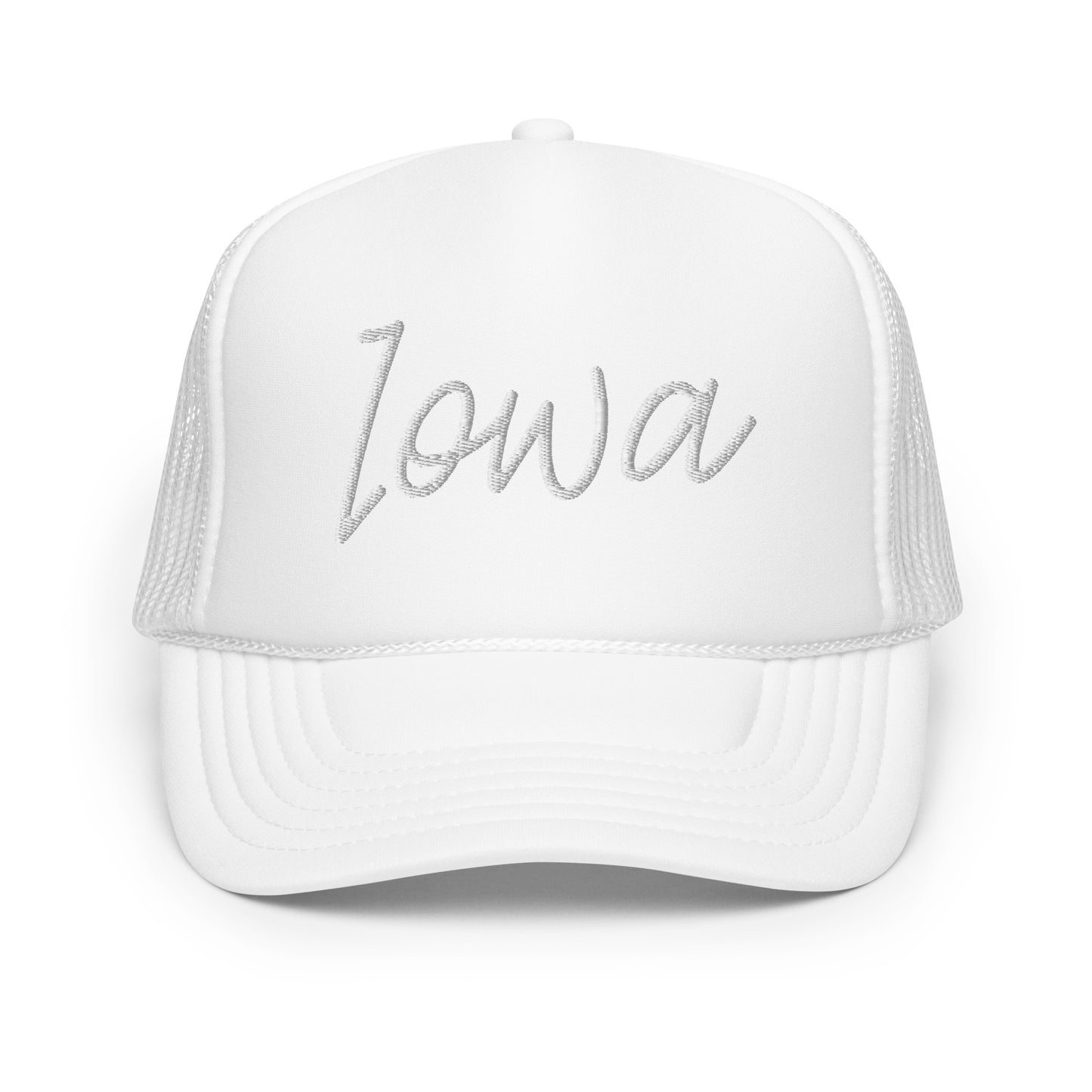 Iowa Retro Script Foam 5 Panel A-Frame Snapback Trucker Hat