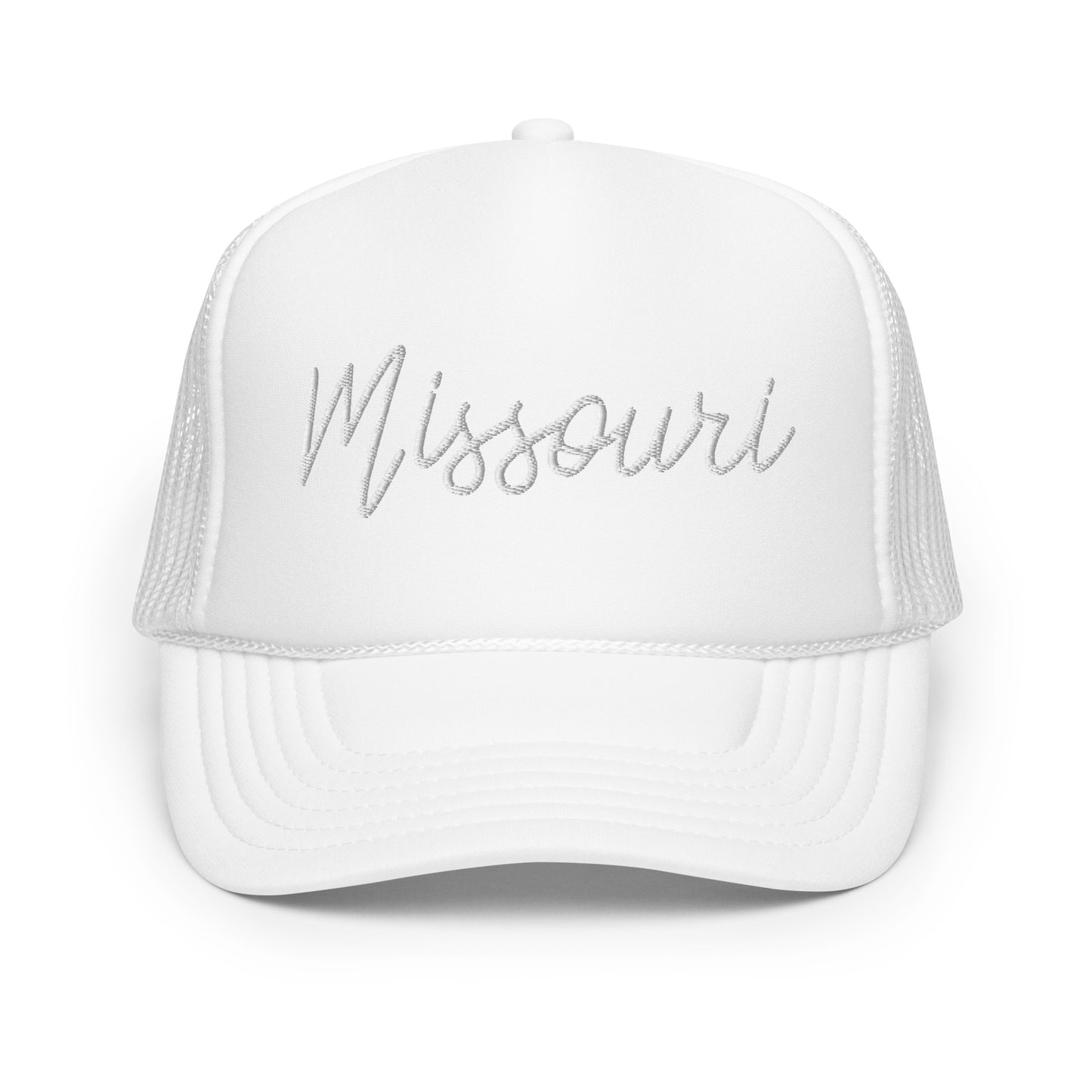 Missouri Retro Script Foam 5 Panel A-Frame Snapback Trucker Hat