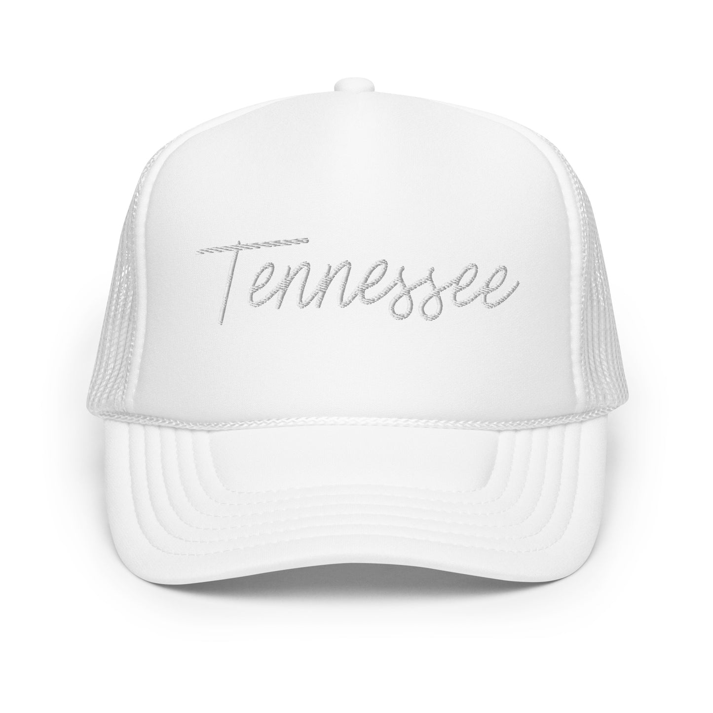 Tennessee Retro Script Foam 5 Panel A-Frame Snapback Trucker Hat