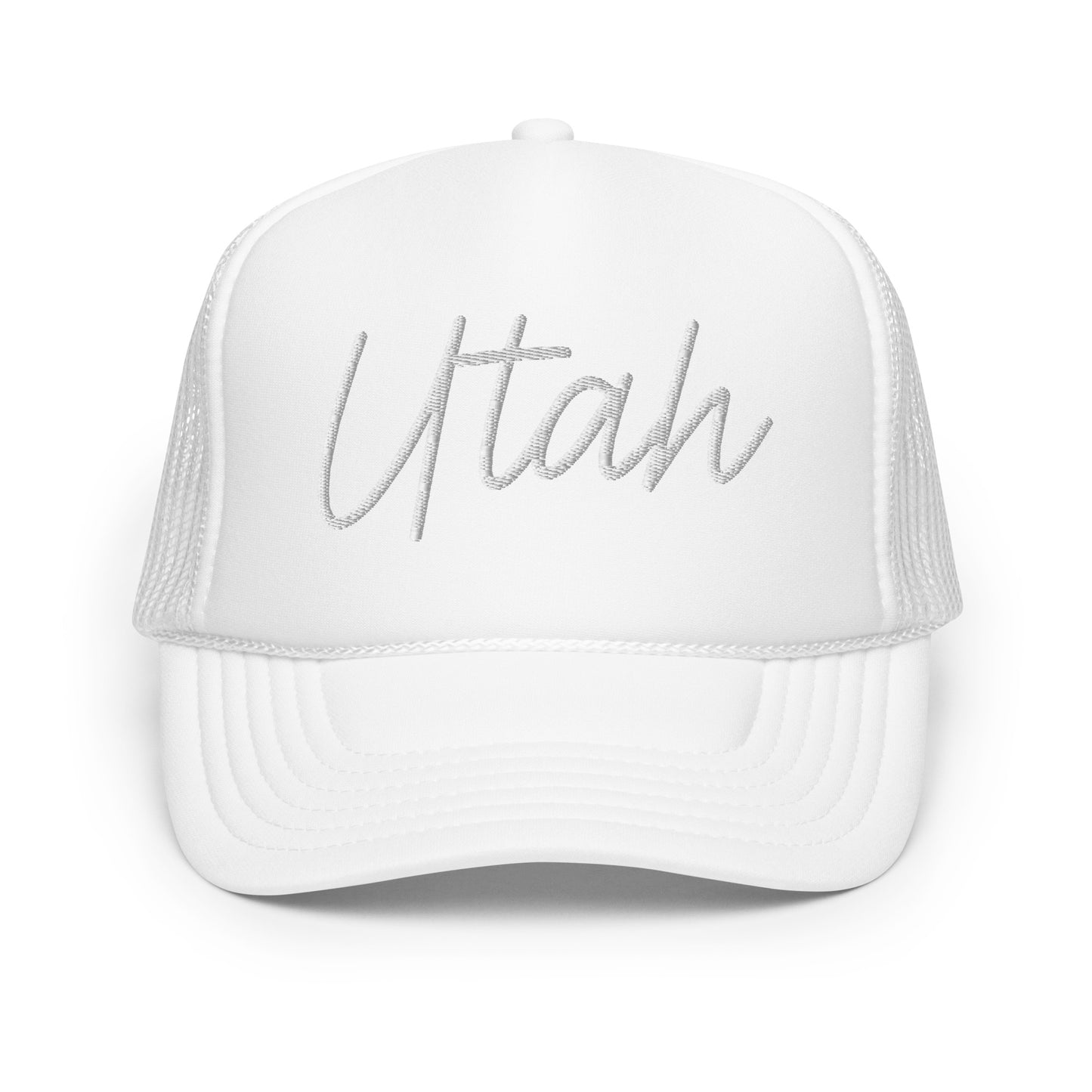 Utah Retro Script Foam 5 Panel A-Frame Snapback Trucker Hat