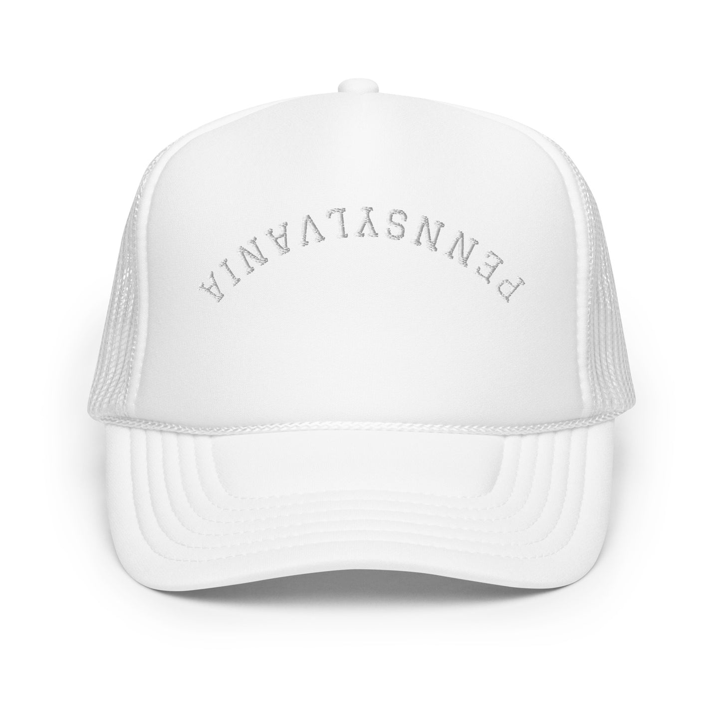 Pennsylvania Upside Down Arch Foam 5 Panel A-Frame Snapback Trucker Hat