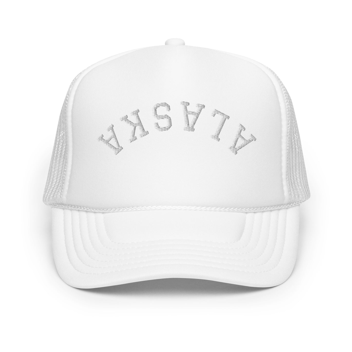 Alaska Upside Down Arch Foam 5 Panel A-Frame Snapback Trucker Hat