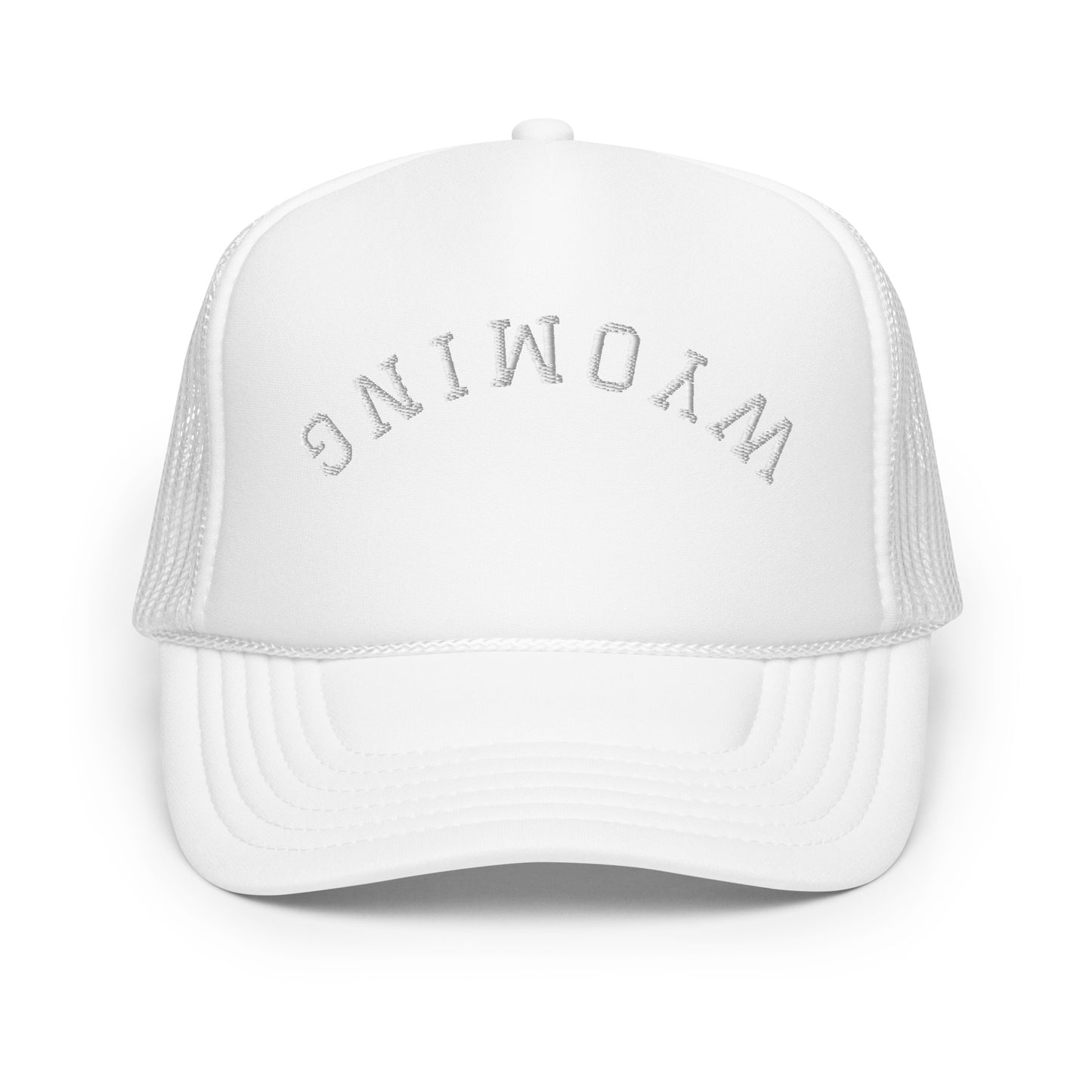 Wyoming Upside Down Arch Foam 5 Panel A-Frame Snapback Trucker Hat