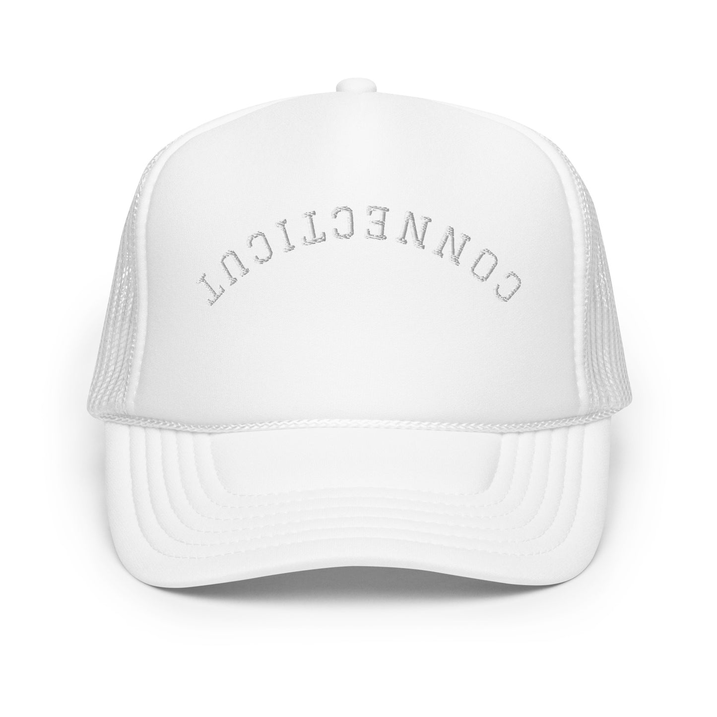 Connecticut Upside Down Arch Foam 5 Panel A-Frame Snapback Trucker Hat