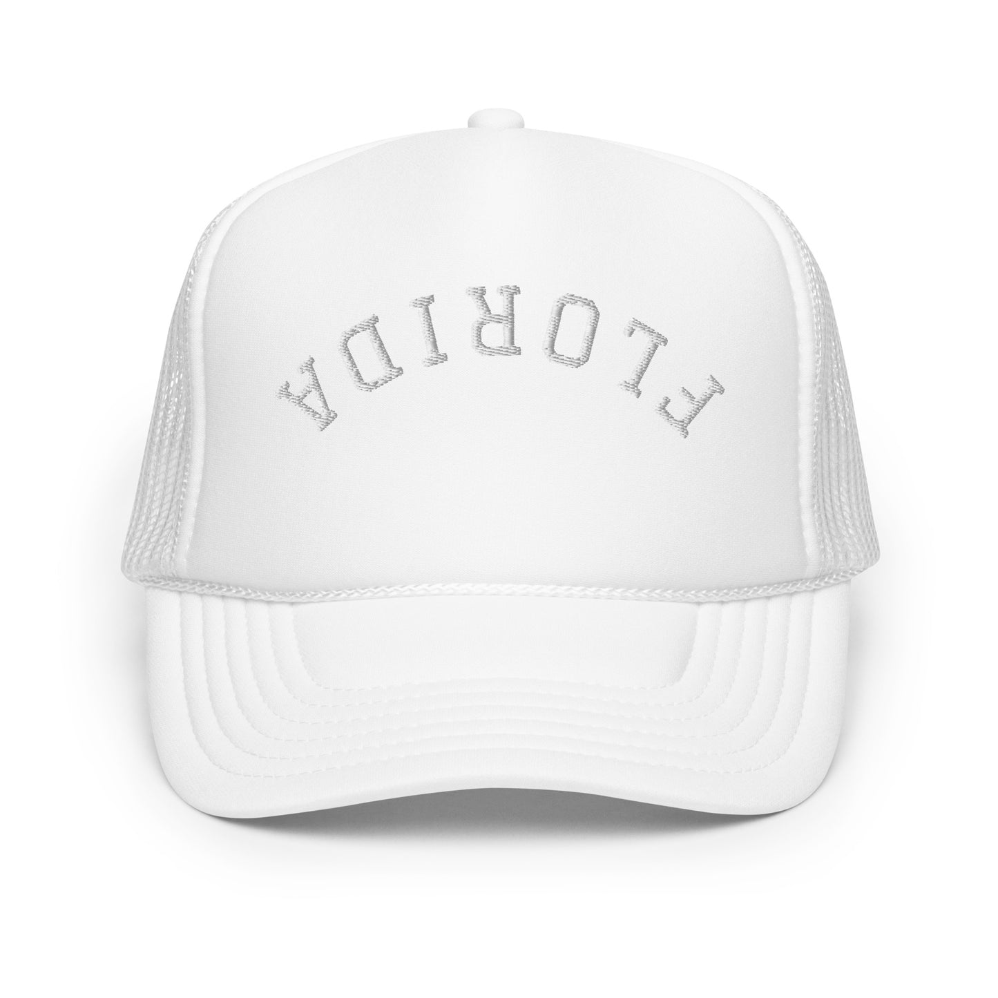 Florida Upside Down Arch Foam 5 Panel A-Frame Snapback Trucker Hat