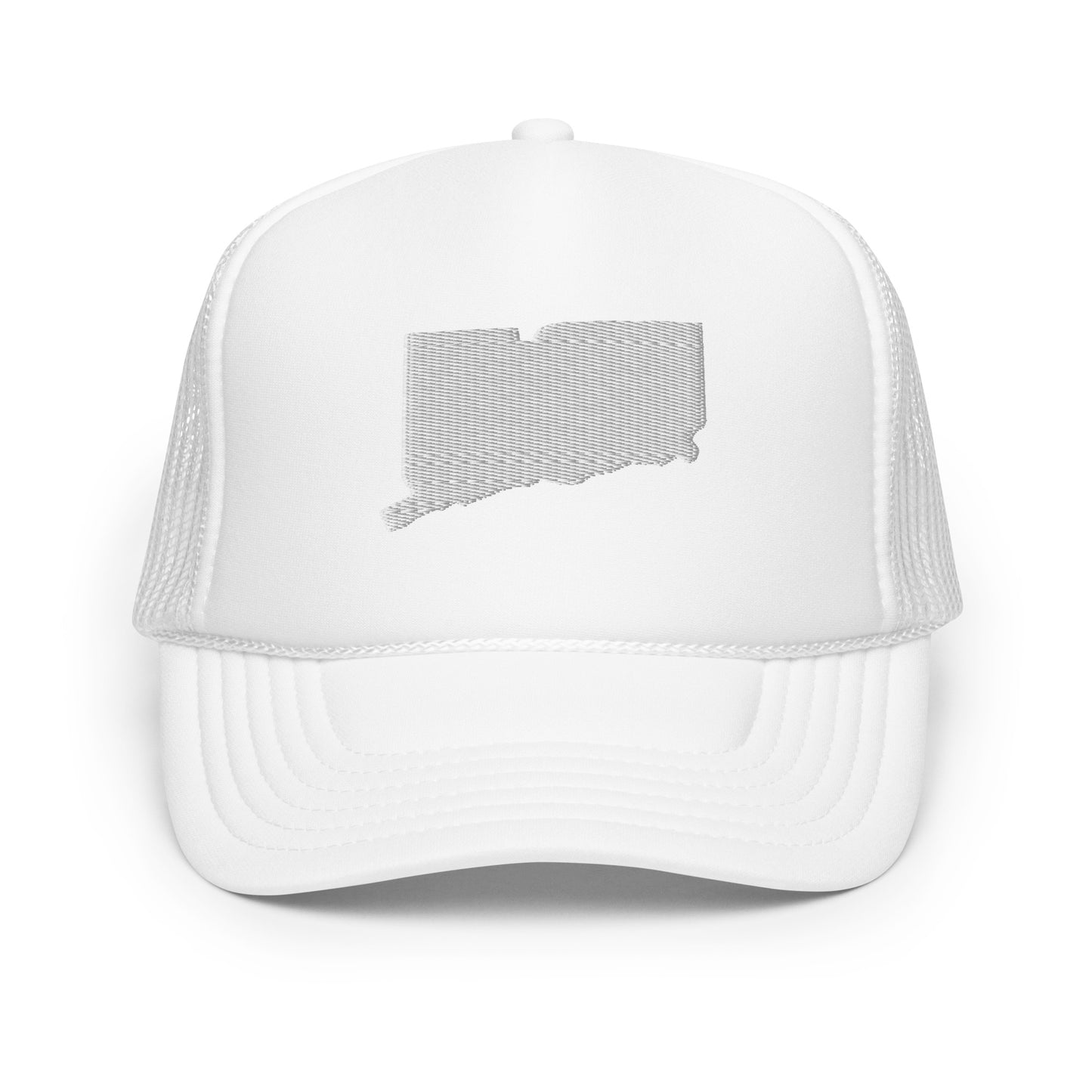 Connecticut State Silhouette Foam 5 Panel A-Frame Snapback Trucker Hat