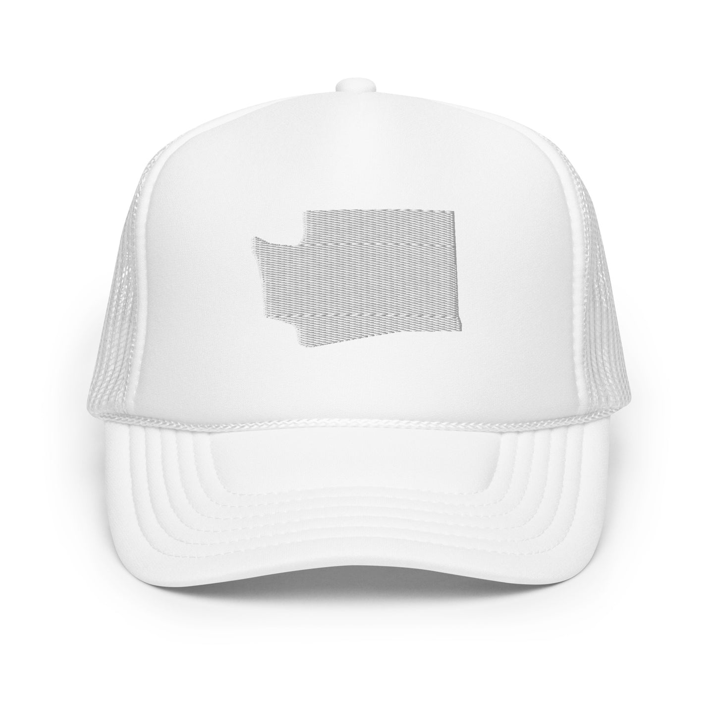 Washington State Silhouette Foam 5 Panel A-Frame Snapback Trucker Hat