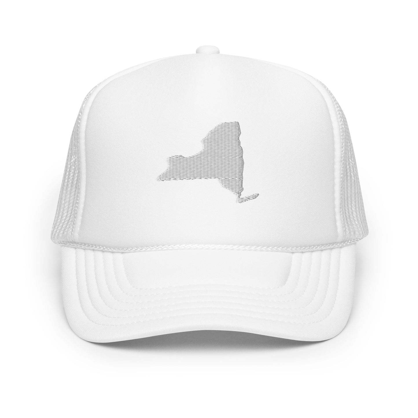 New York State Silhouette Foam 5 Panel A-Frame Snapback Trucker Hat