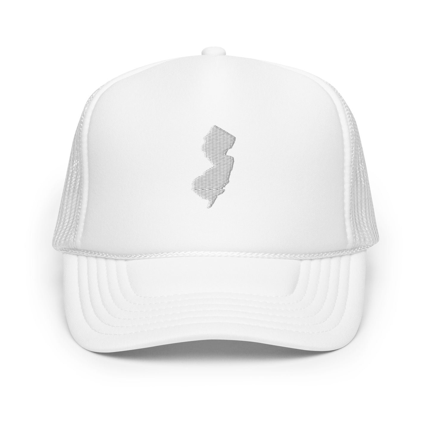 New Jersey State Silhouette Foam 5 Panel A-Frame Snapback Trucker Hat