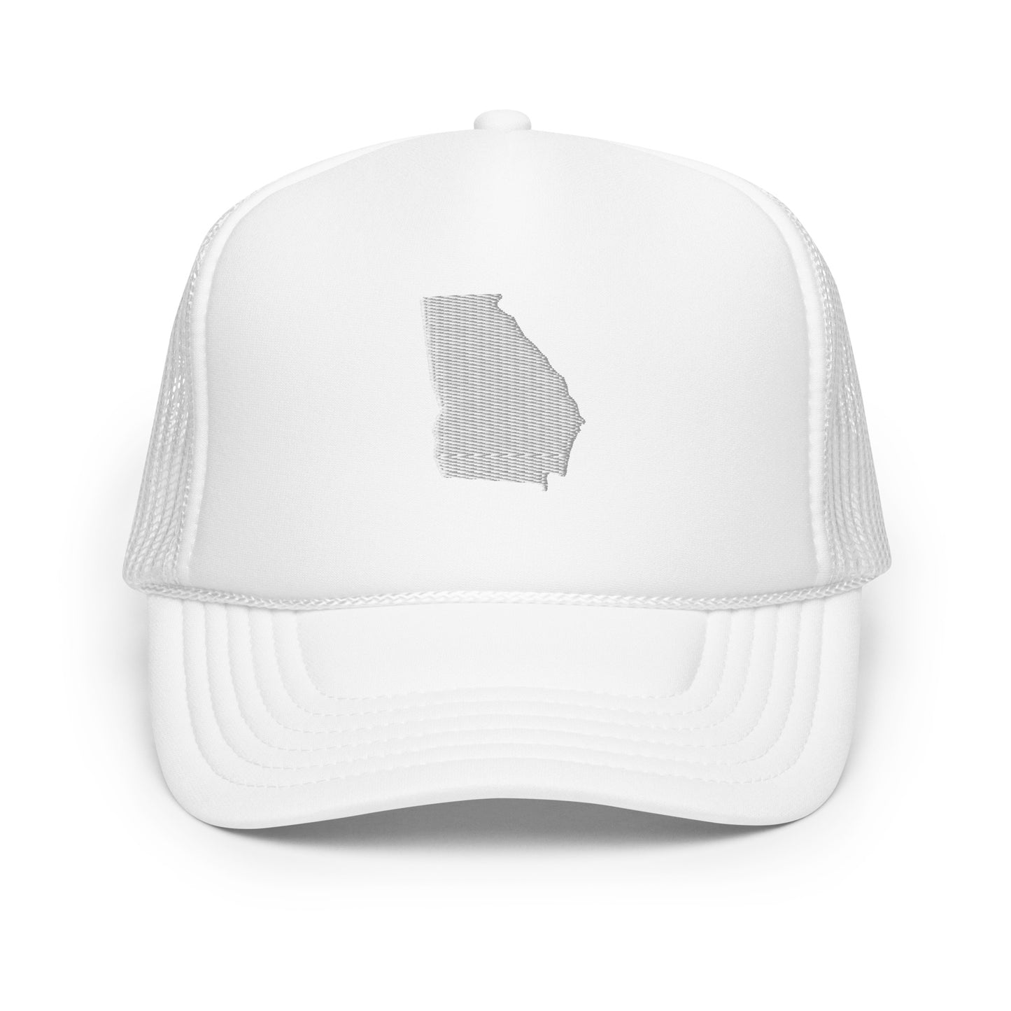 Georgia State Silhouette Foam 5 Panel A-Frame Snapback Trucker Hat