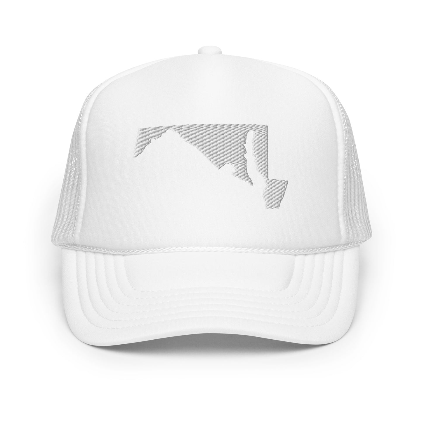 Maryland State Silhouette Foam 5 Panel A-Frame Snapback Trucker Hat