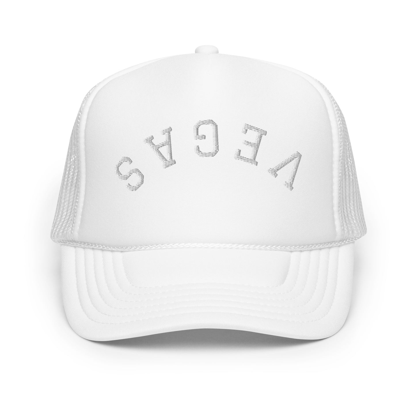 Las Vegas Upside Down Arch Foam 5 Panel A-Frame Snapback Trucker Hat