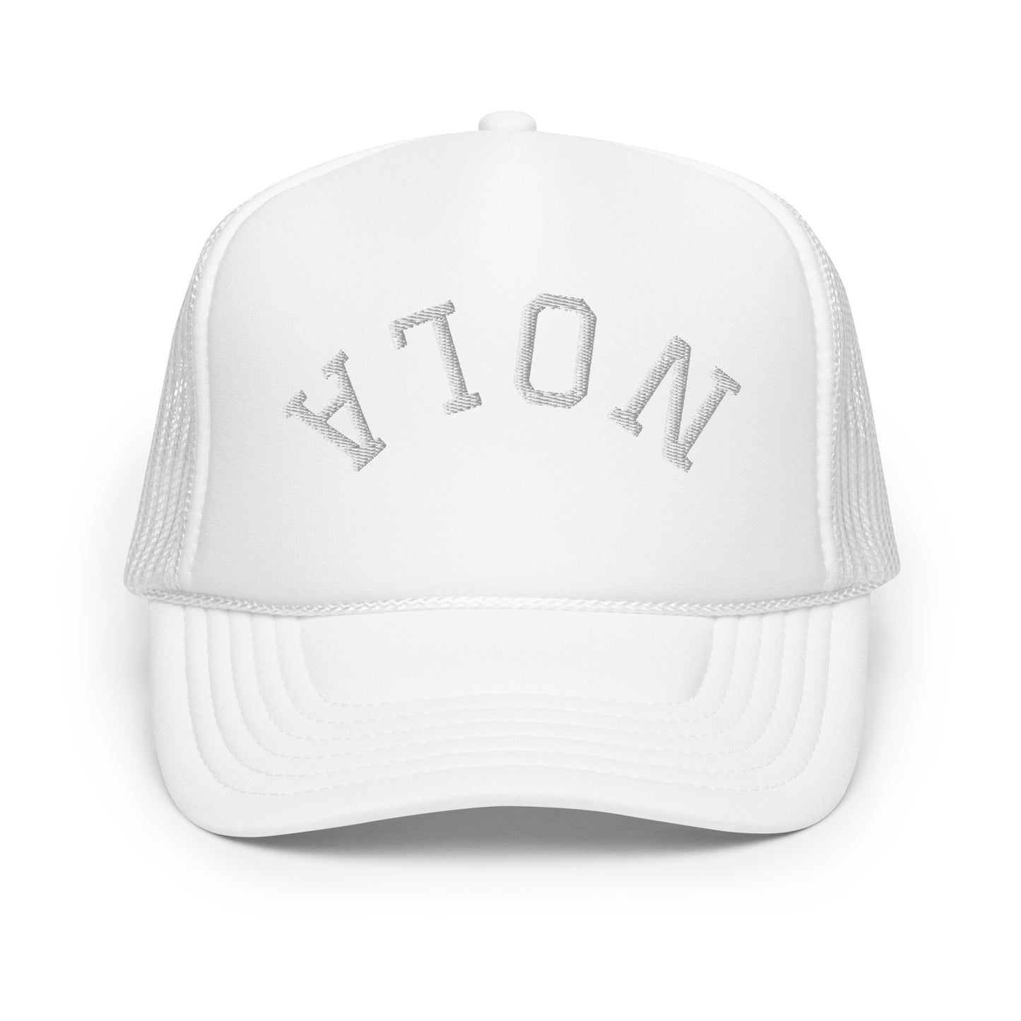 New Orleans Upside Down Arch Foam 5 Panel A-Frame Snapback Trucker Hat