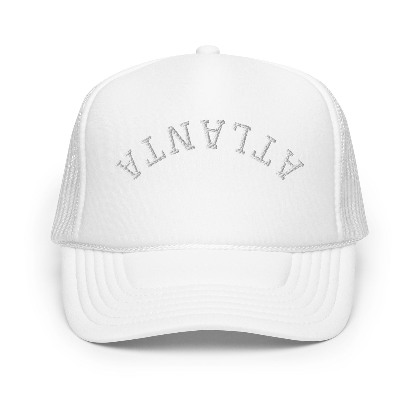 Atlanta Upside Down Arch Foam 5 Panel A-Frame Snapback Trucker Hat