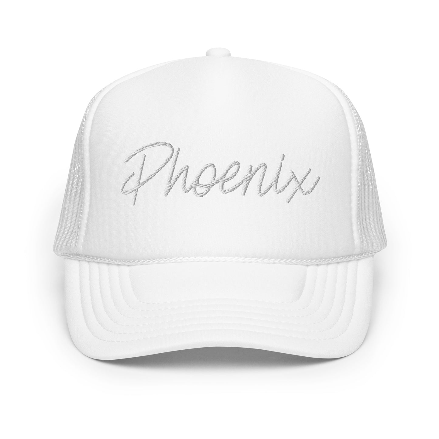 Phoenix Retro Script Foam 5 Panel A-Frame Snapback Trucker Hat