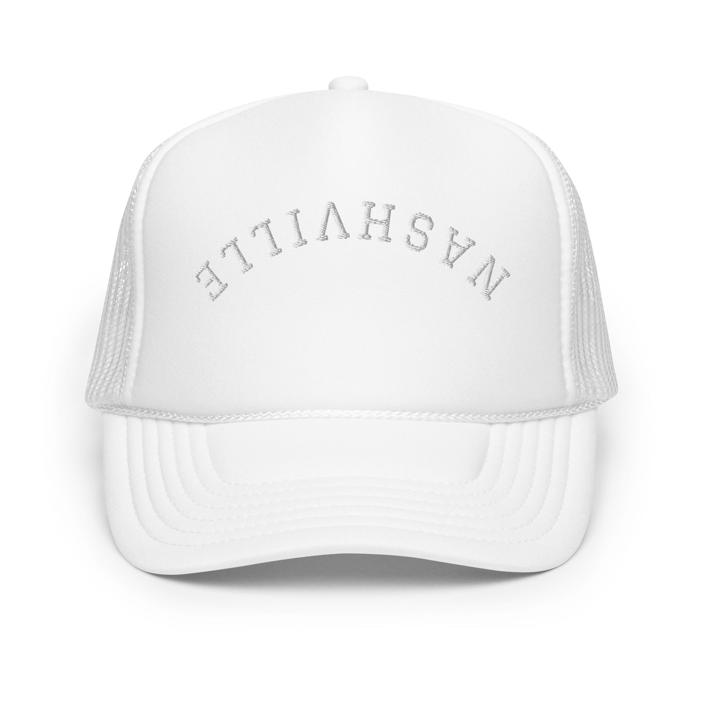 Nashville Upside Down Arch Foam 5 Panel A-Frame Snapback Trucker Hat
