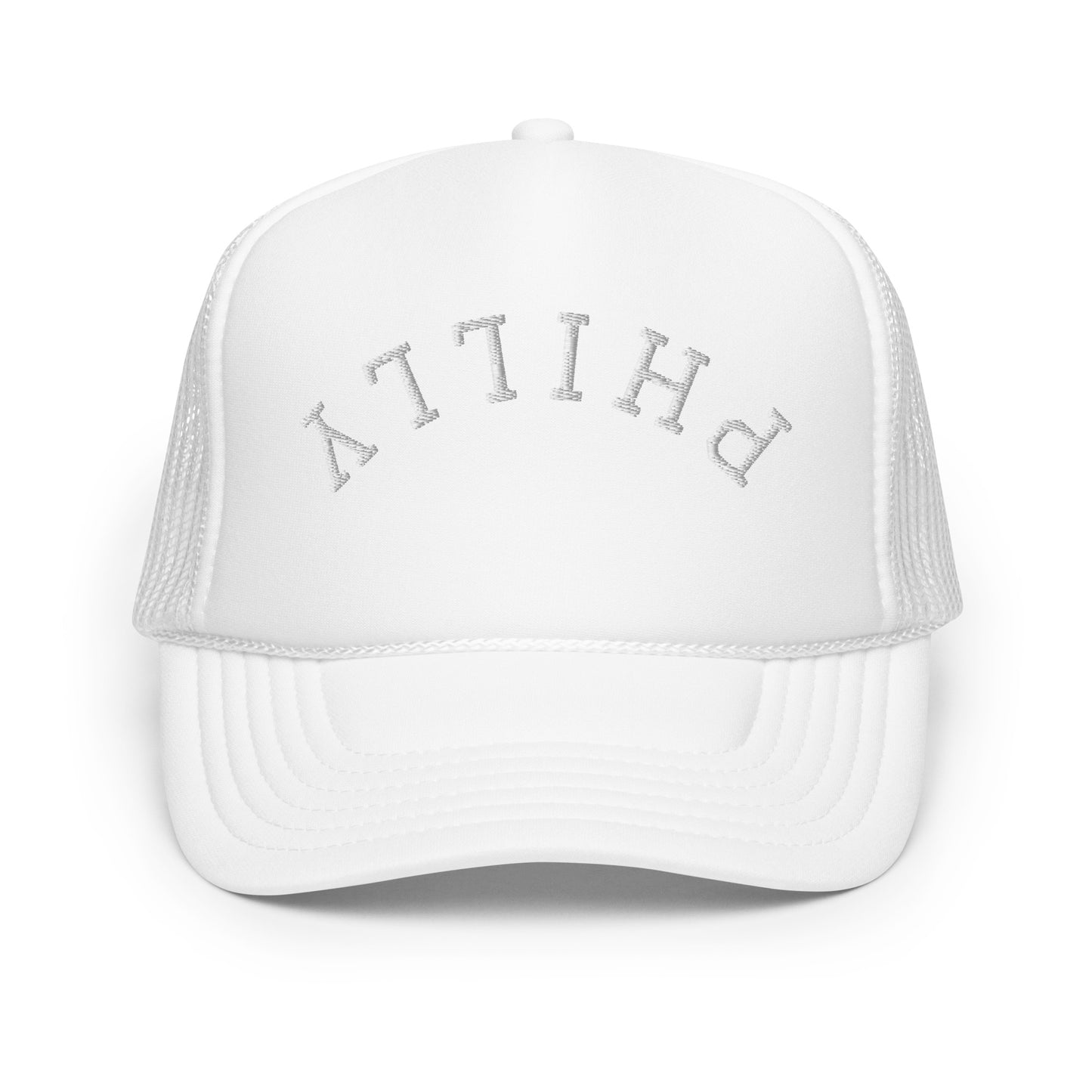 Philly Upside Down Arch Foam 5 Panel A-Frame Snapback Trucker Hat