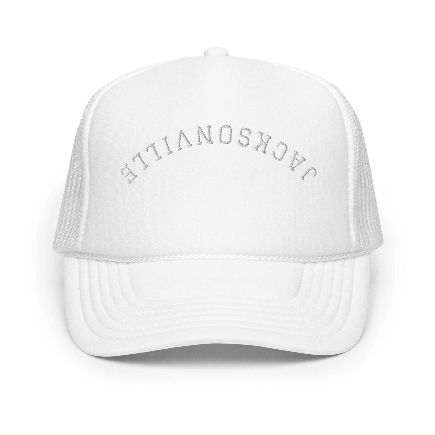 Jacksonville Upside Down Arch Foam 5 Panel A-Frame Snapback Trucker Hat