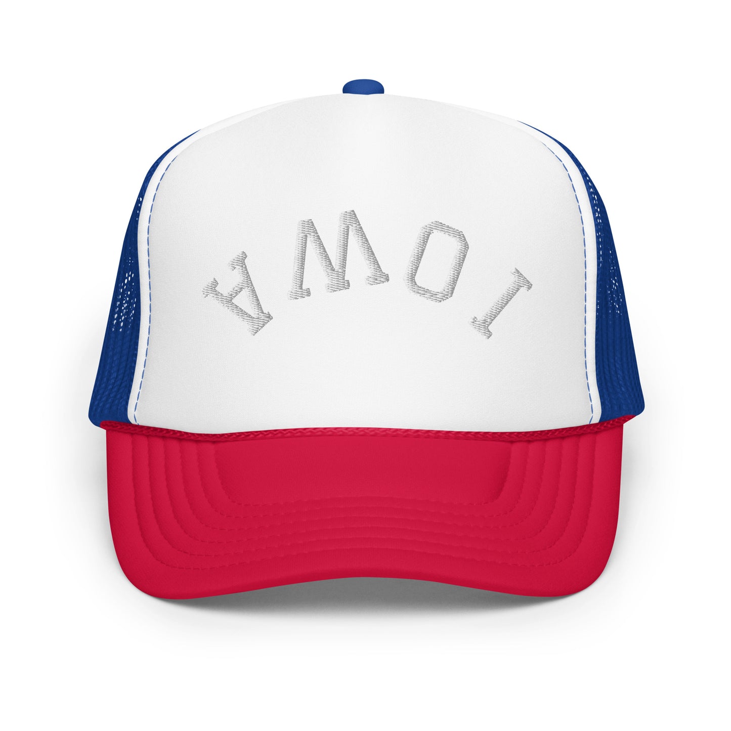 Iowa Upside Down Arch Foam 5 Panel A-Frame Snapback Trucker Hat