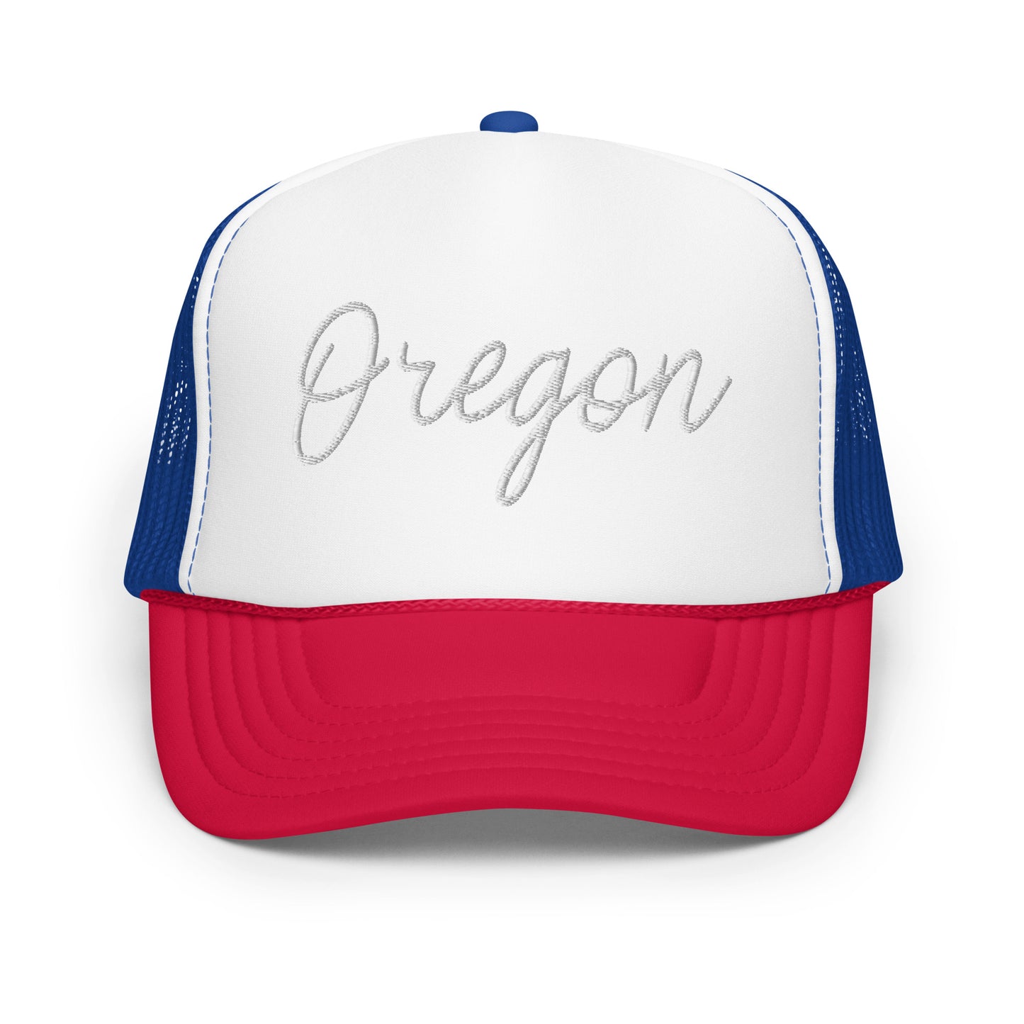 Oregon Retro Script Foam 5 Panel A-Frame Snapback Trucker Hat
