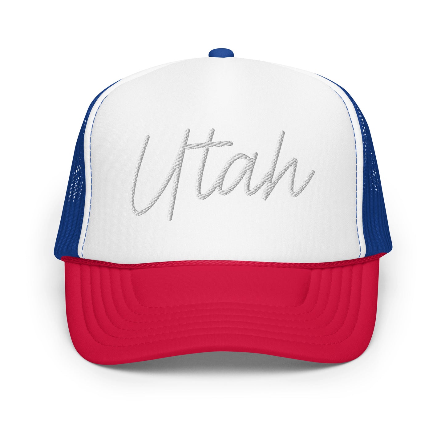 Utah Retro Script Foam 5 Panel A-Frame Snapback Trucker Hat
