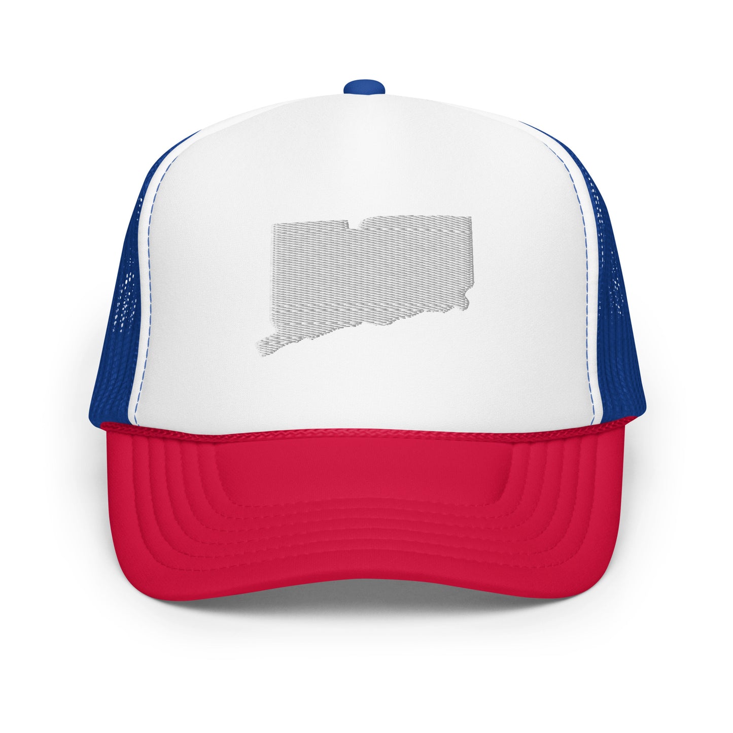 Connecticut State Silhouette Foam 5 Panel A-Frame Snapback Trucker Hat