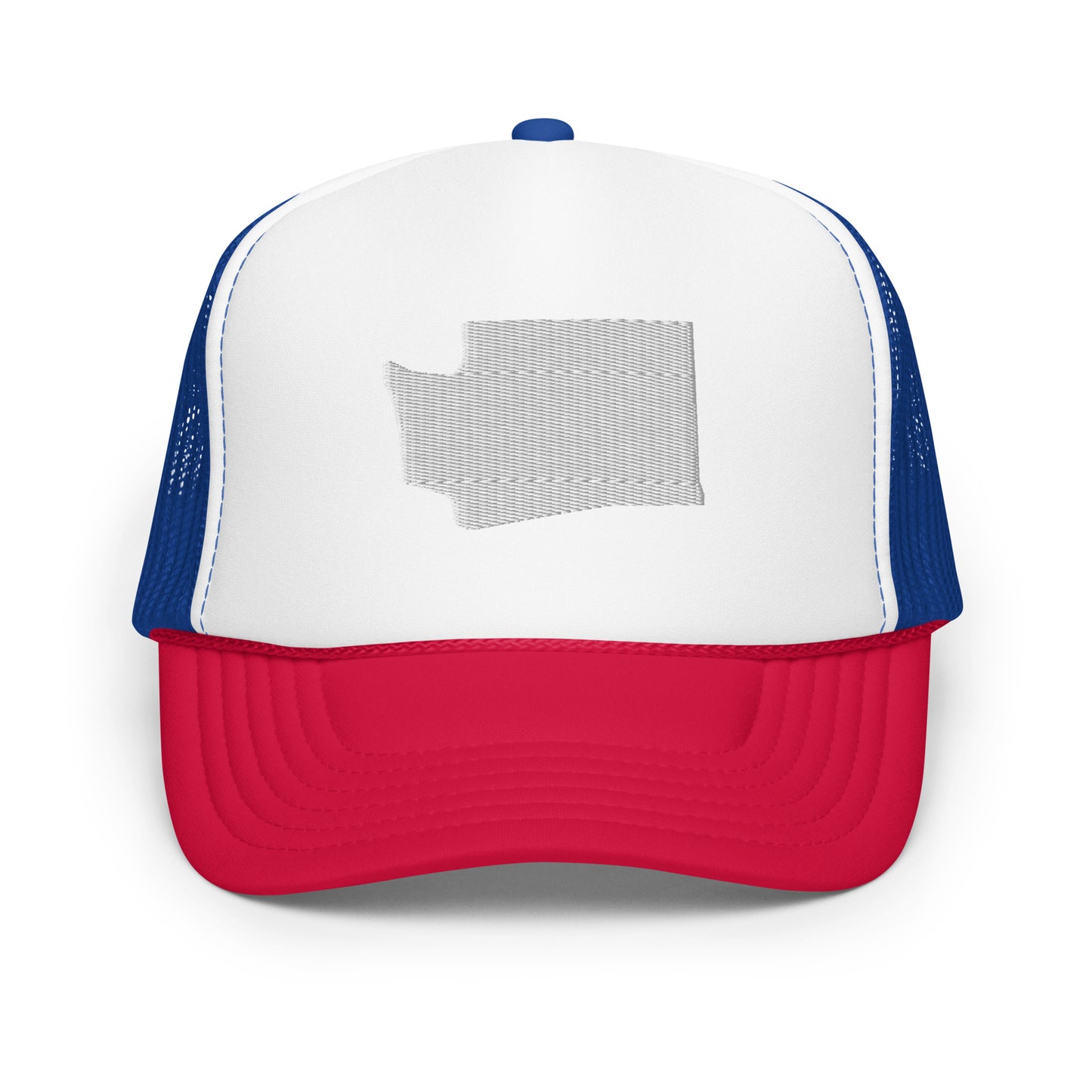 Washington State Silhouette Foam 5 Panel A-Frame Snapback Trucker Hat