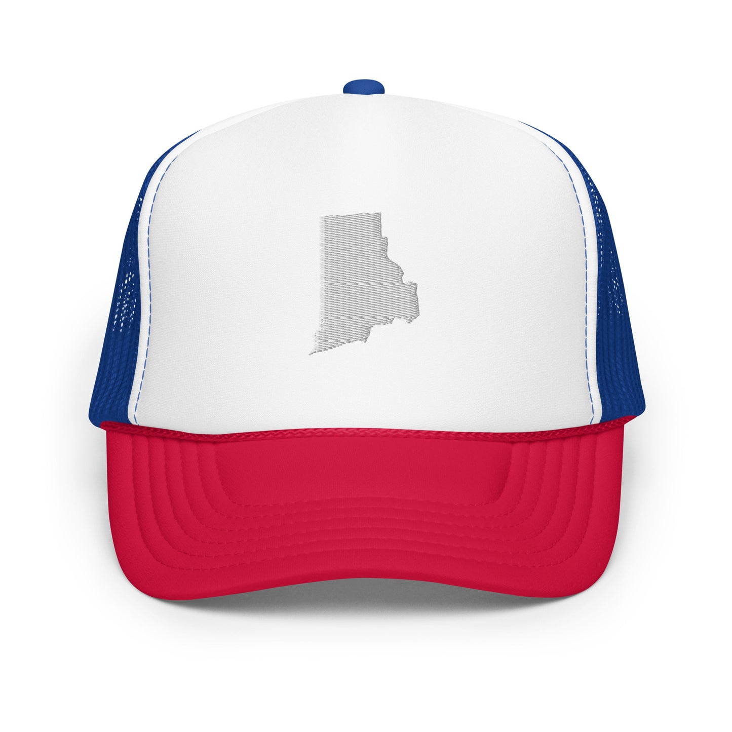 Rhode Island State Silhouette Foam 5 Panel A-Frame Snapback Trucker Hat
