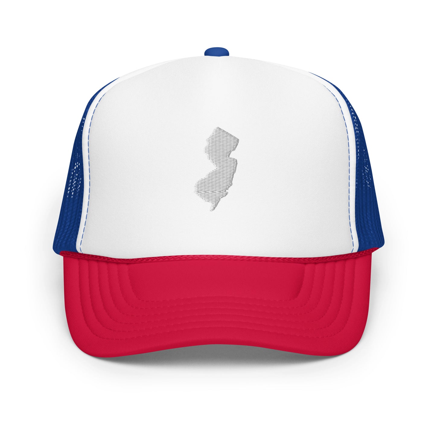 New Jersey State Silhouette Foam 5 Panel A-Frame Snapback Trucker Hat