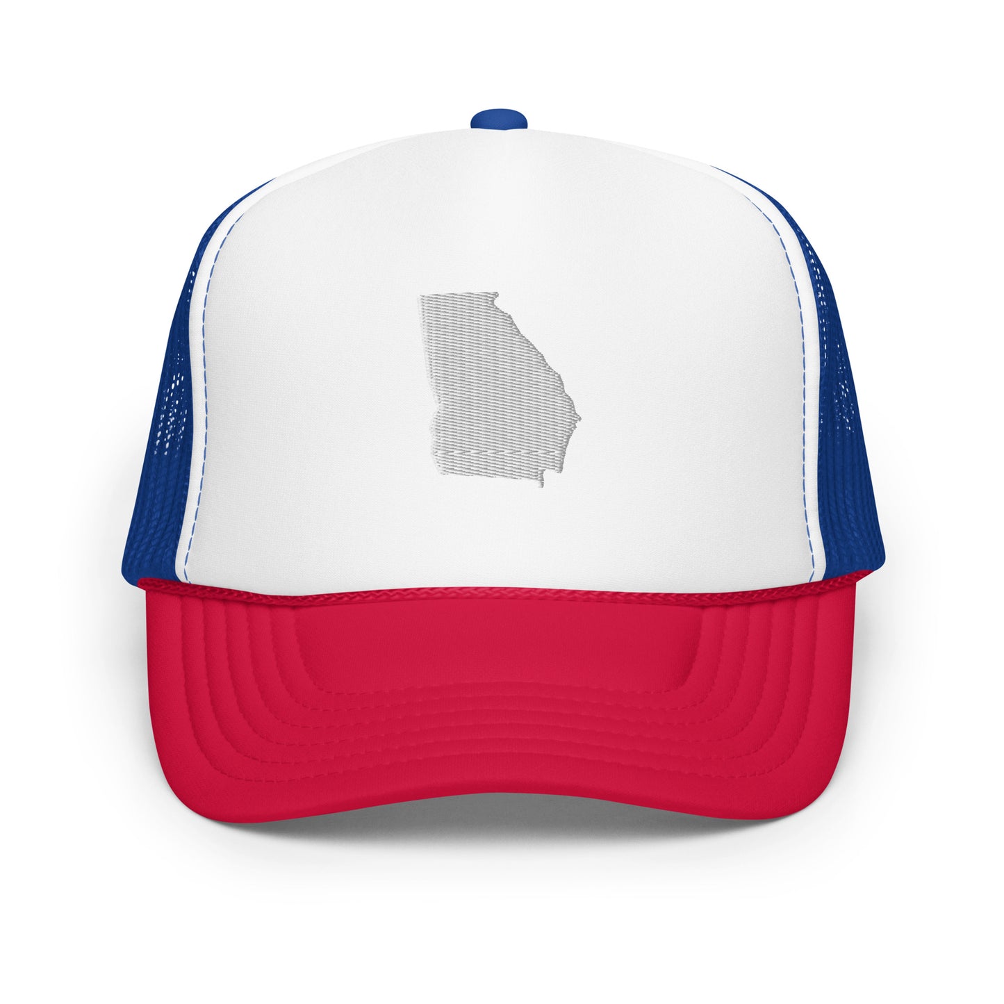 Georgia State Silhouette Foam 5 Panel A-Frame Snapback Trucker Hat