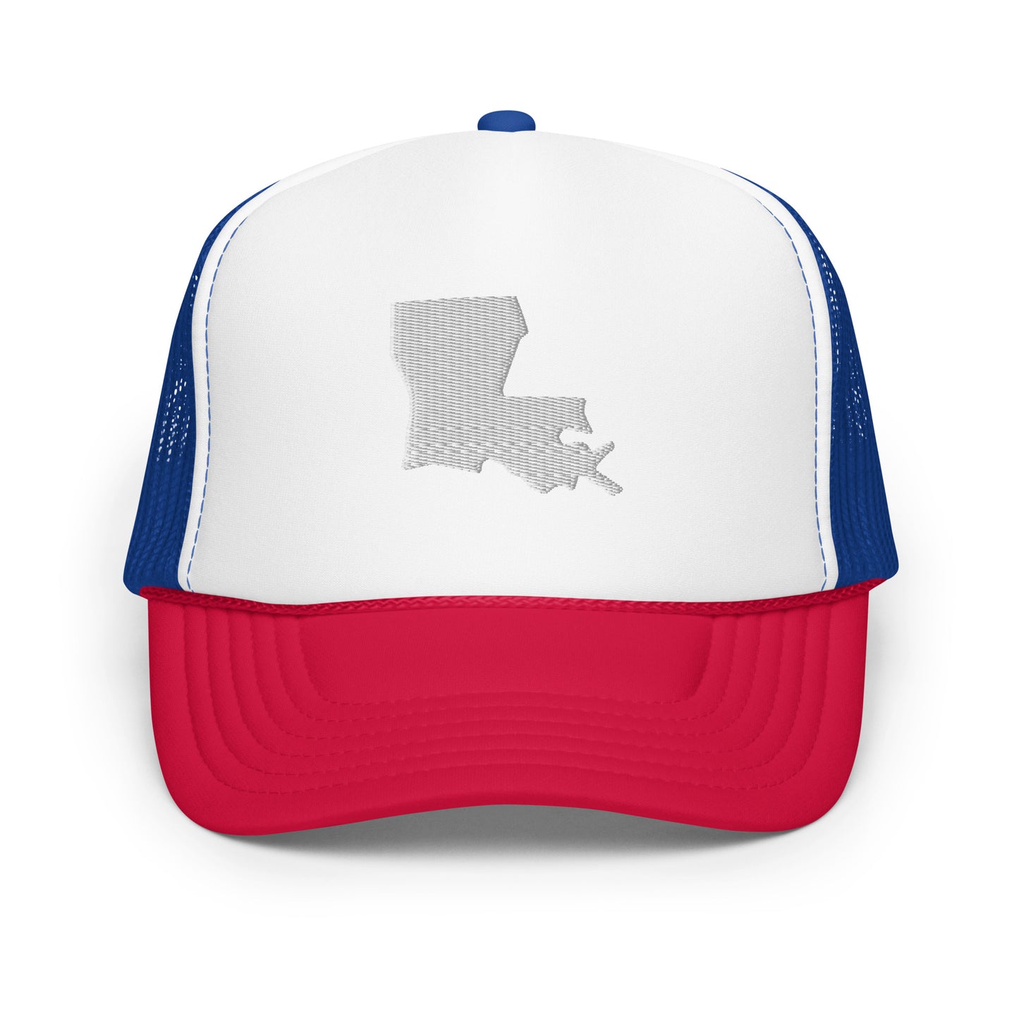 Louisiana State Silhouette Foam 5 Panel A-Frame Snapback Trucker Hat