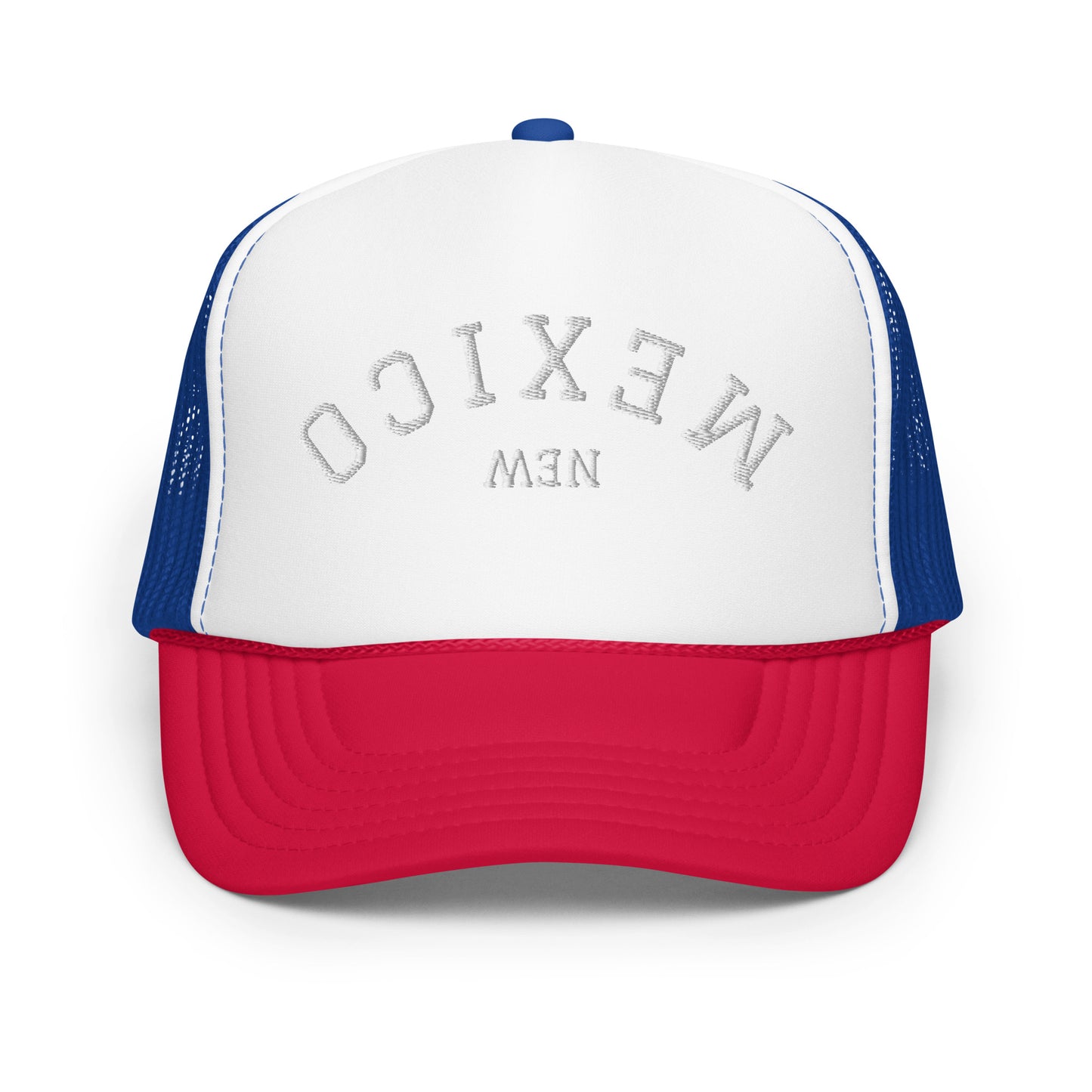 New Mexico Upside Down Arch Foam 5 Panel A-Frame Snapback Trucker Hat