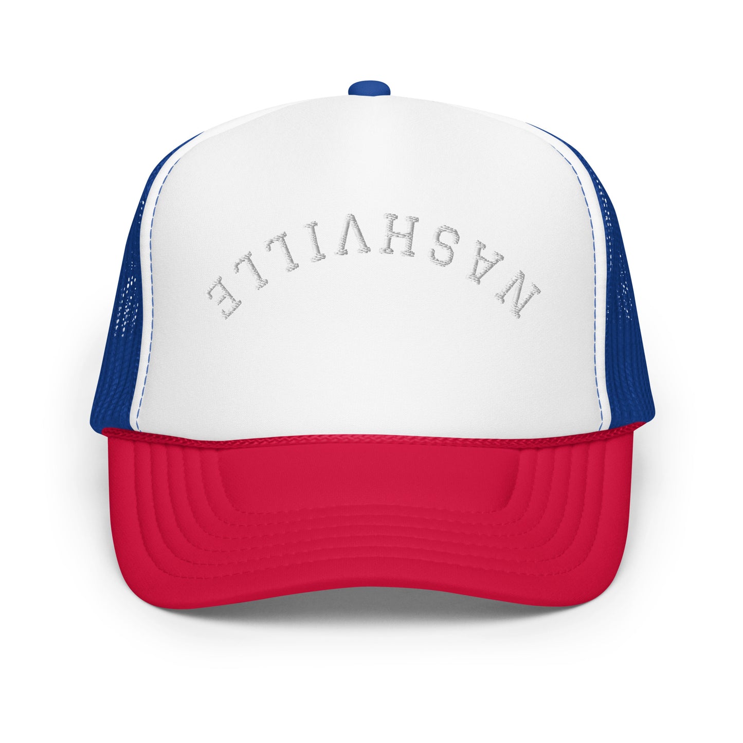 Nashville Upside Down Arch Foam 5 Panel A-Frame Snapback Trucker Hat