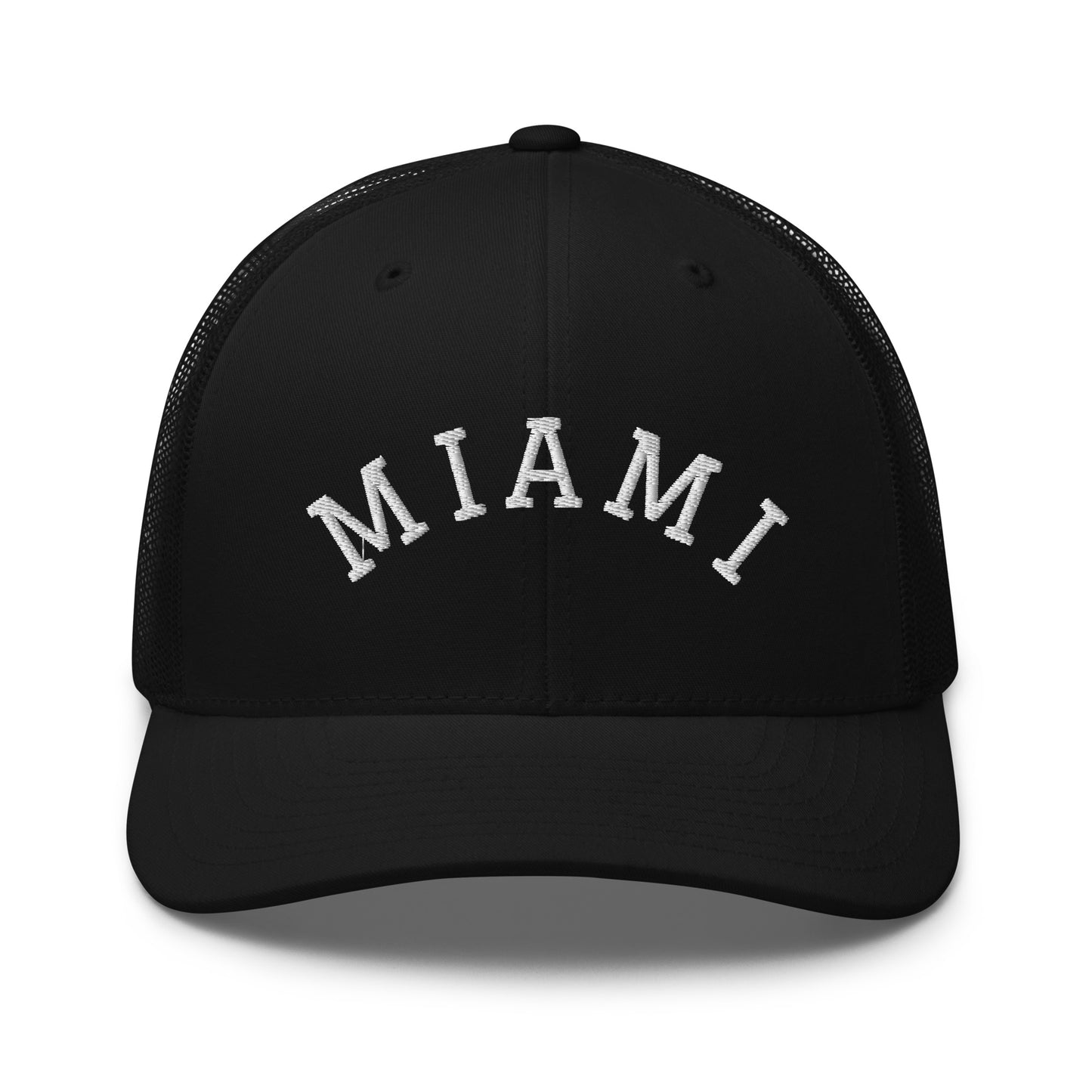 Miami Arch Mid 6 Panel Snapback Trucker Hat