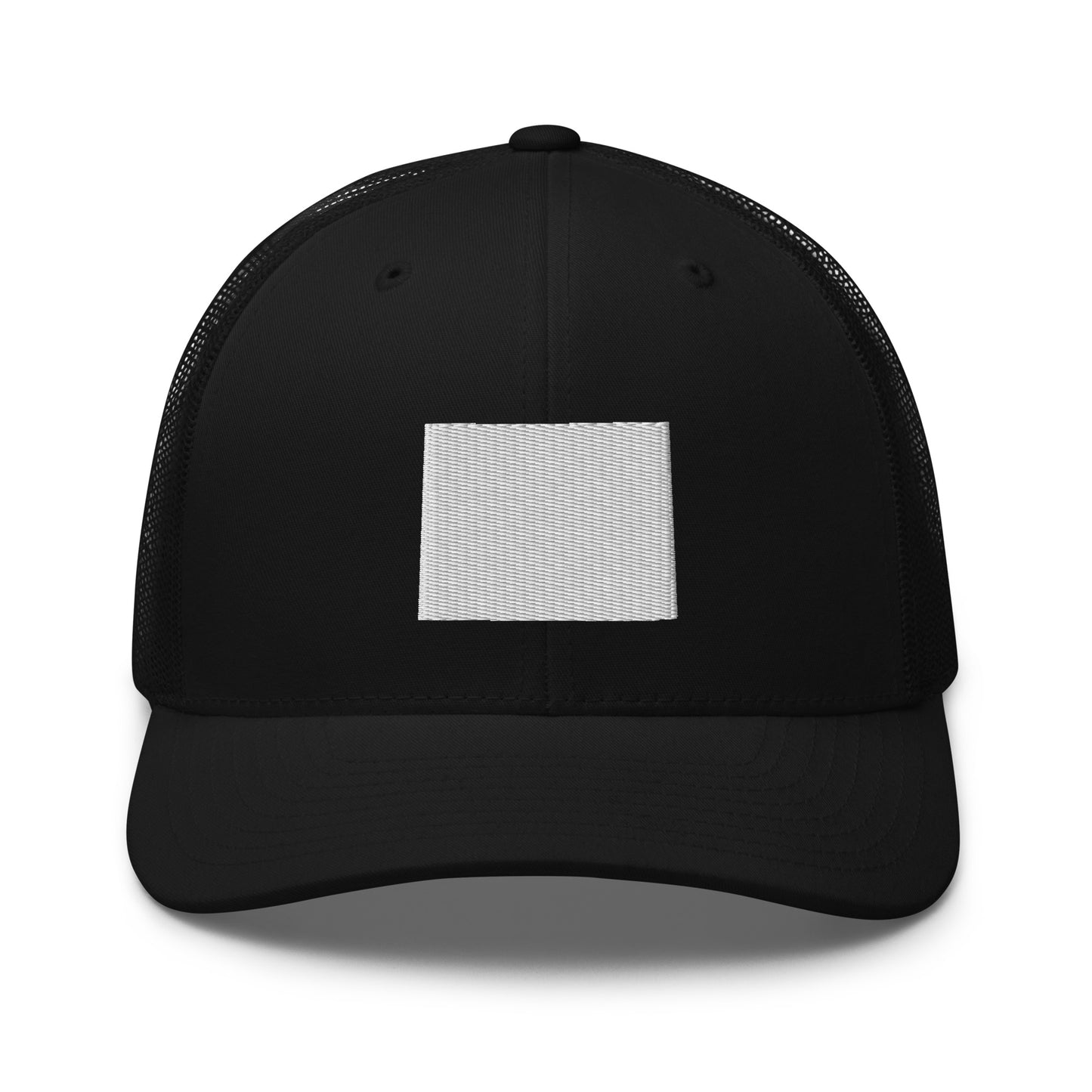 Wyoming State Silhouette Mid 6 Panel Snapback Trucker Hat