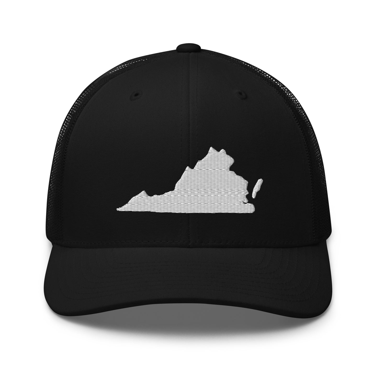 Virginia State Silhouette Mid 6 Panel Snapback Trucker Hat