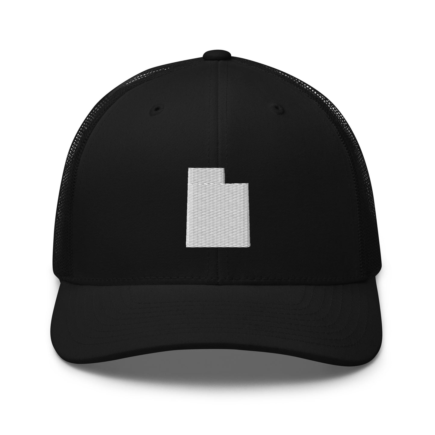 Utah State Silhouette Mid 6 Panel Snapback Trucker Hat