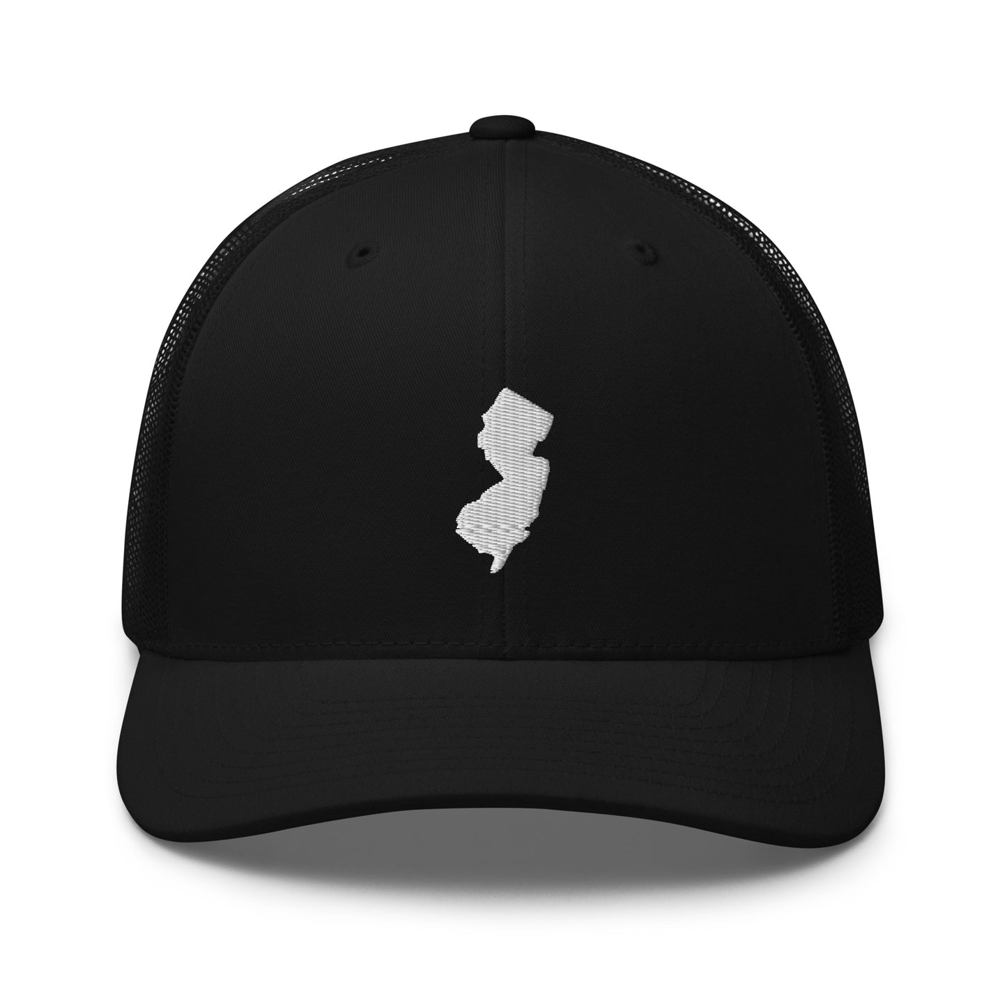 New Jersey State Silhouette Mid 6 Panel Snapback Trucker Hat