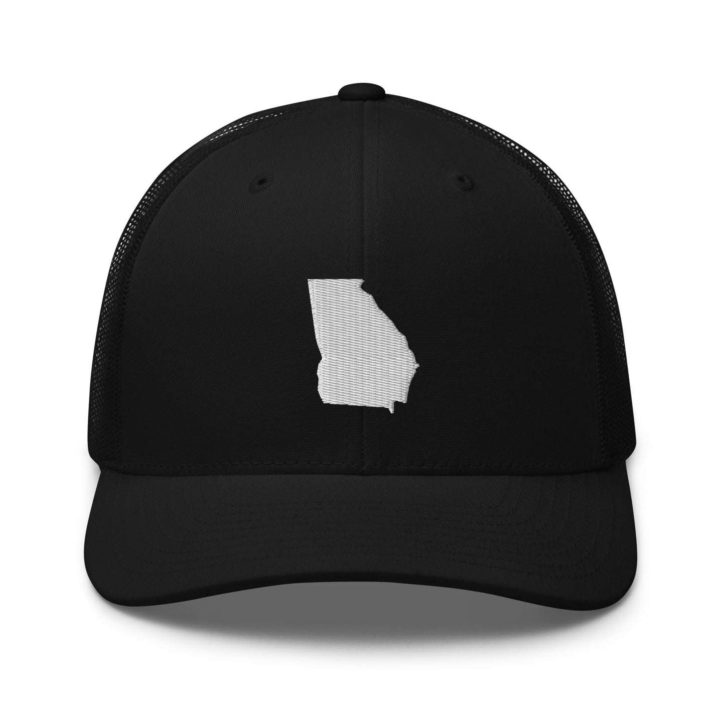 Georgia State Silhouette Mid 6 Panel Snapback Trucker Hat