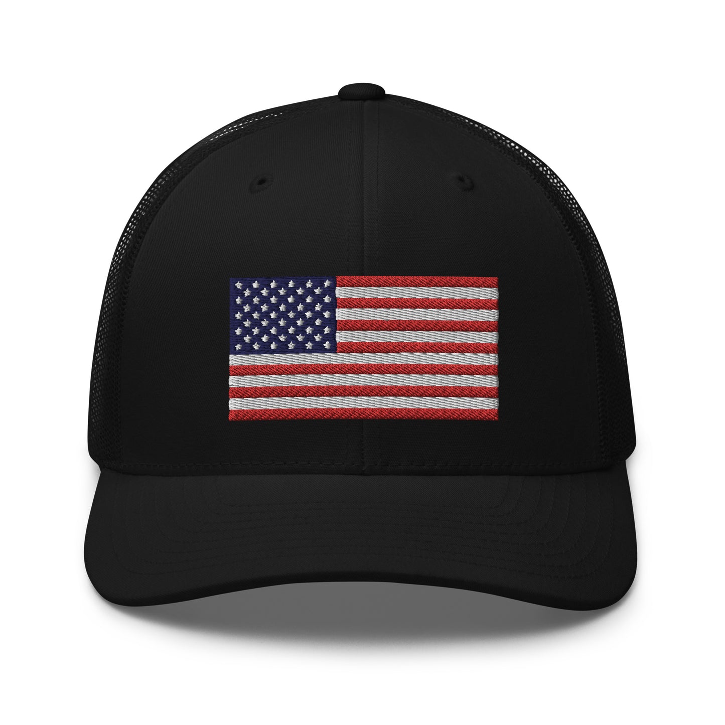 United States USA Flag Mid 6 Panel Snapback Trucker Hat