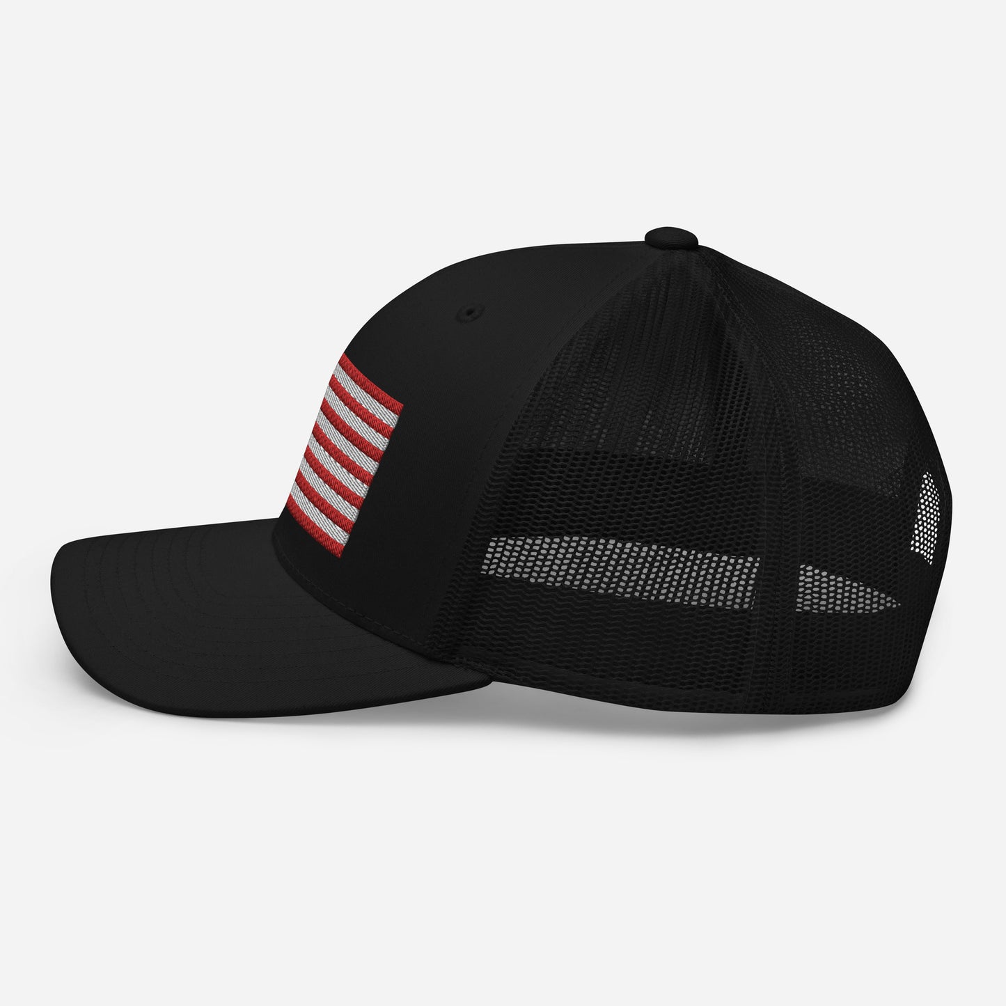 United States USA Flag Mid 6 Panel Snapback Trucker Hat